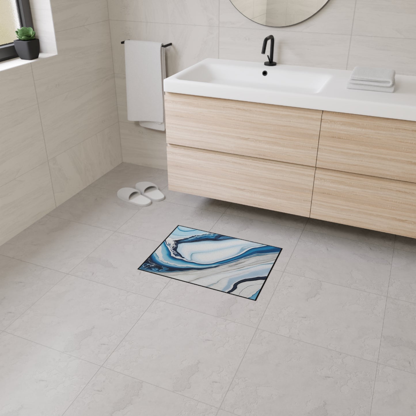 Decorative Heavy Duty Non-Slip Floor Mat Stylish Design Perfect for Entryway Kitchen Décor Garage Rug Coffee Bar Bathroom Floor Door Mat