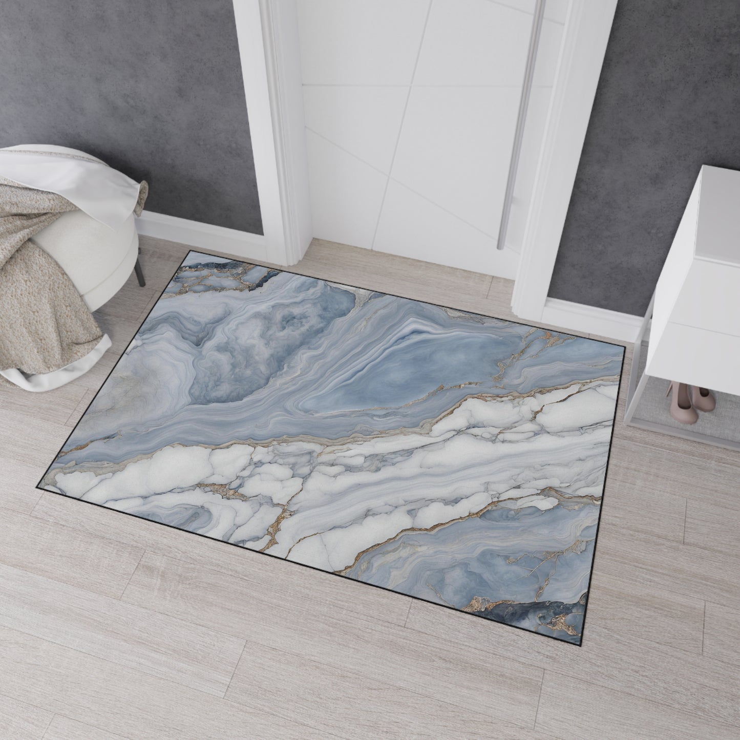 Decorative Heavy Duty Non-Slip Floor Mat Stylish Design Perfect for Entryway Kitchen Décor Garage Rug Coffee Bar Bathroom Floor Door Mat