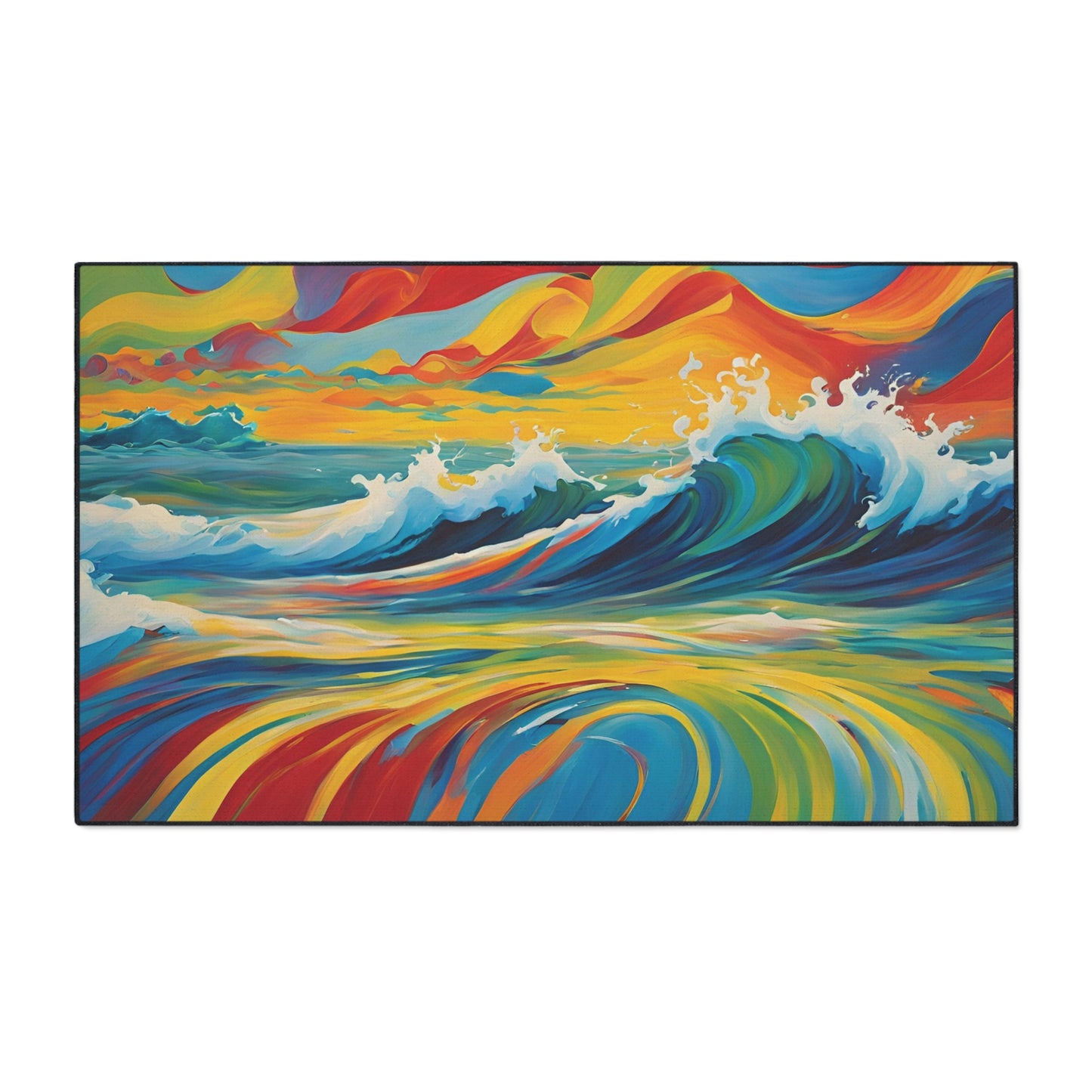 Decorative Heavy Duty Non-Slip Floor Mat Stylish Design Perfect for Entryway Kitchen Décor Garage Rug Coffee Bar Bathroom Floor Door Mat