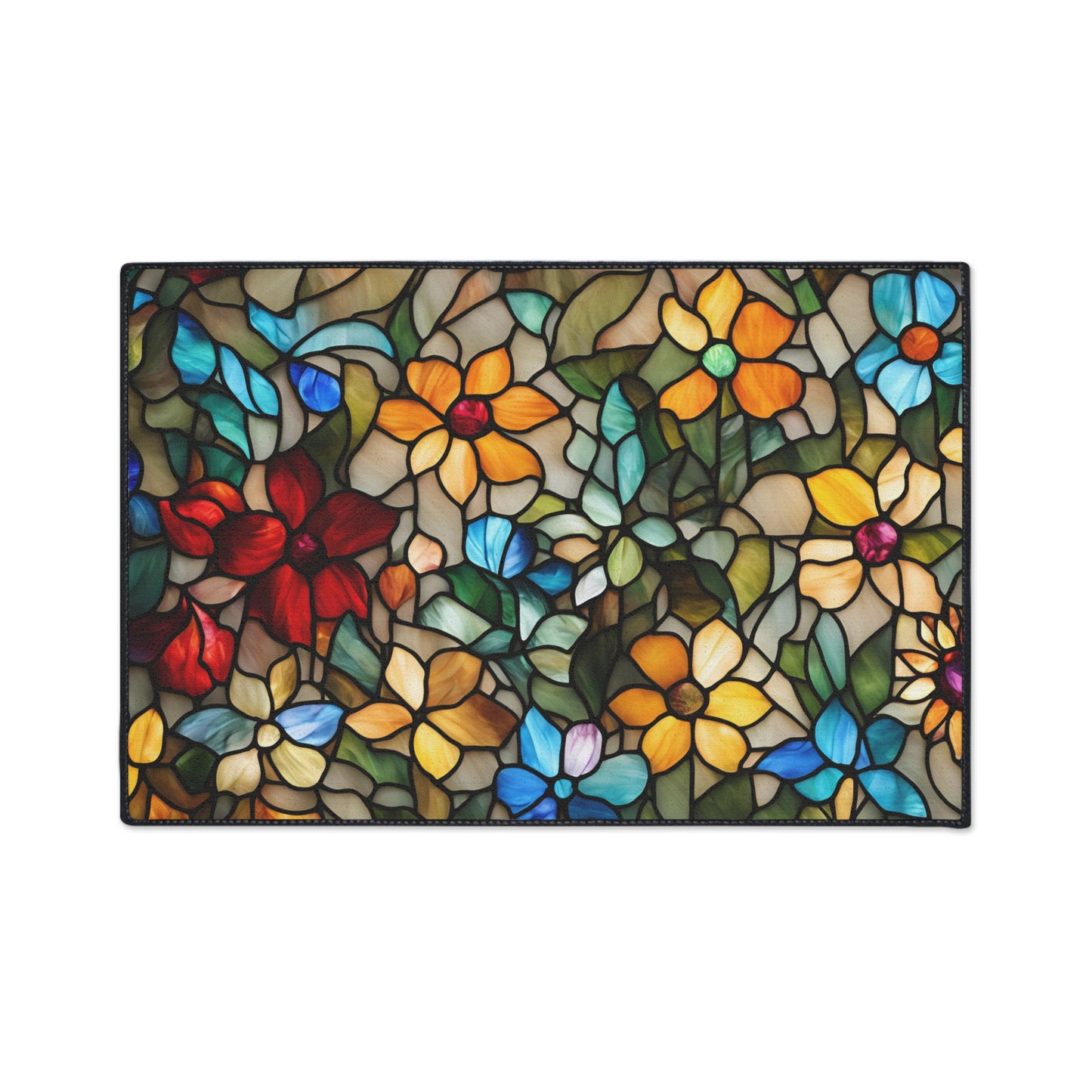 Decorative Heavy Duty Non-Slip Floor Mat Stylish Design Perfect for Entryway Kitchen Décor Garage Rug Coffee Bar Bathroom Floor Door Mat