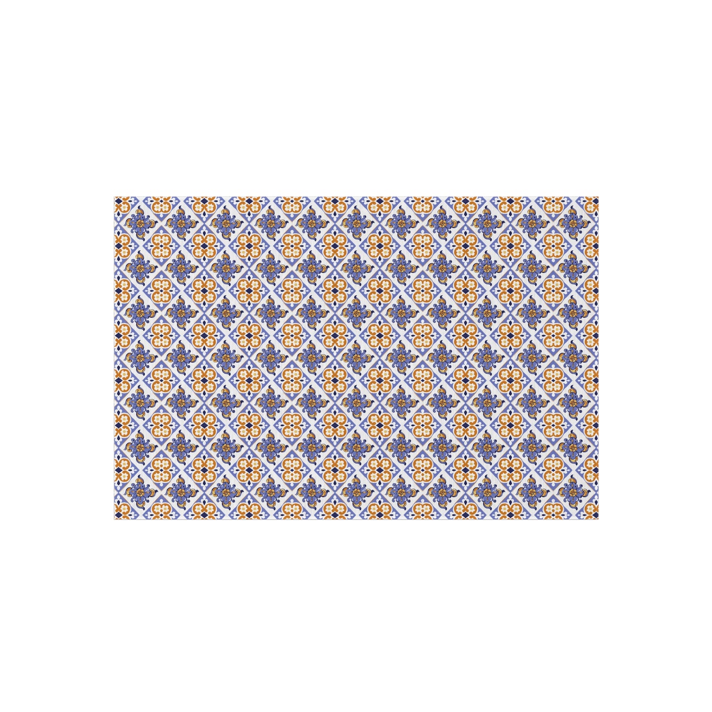 Chenille Print Pattern Outdoor Rug with No-Skid Backing Cozy Outdoor Carpet Patio Decor Gazebo Rug Pool Area Decor Outdoor Kitchen Carpet