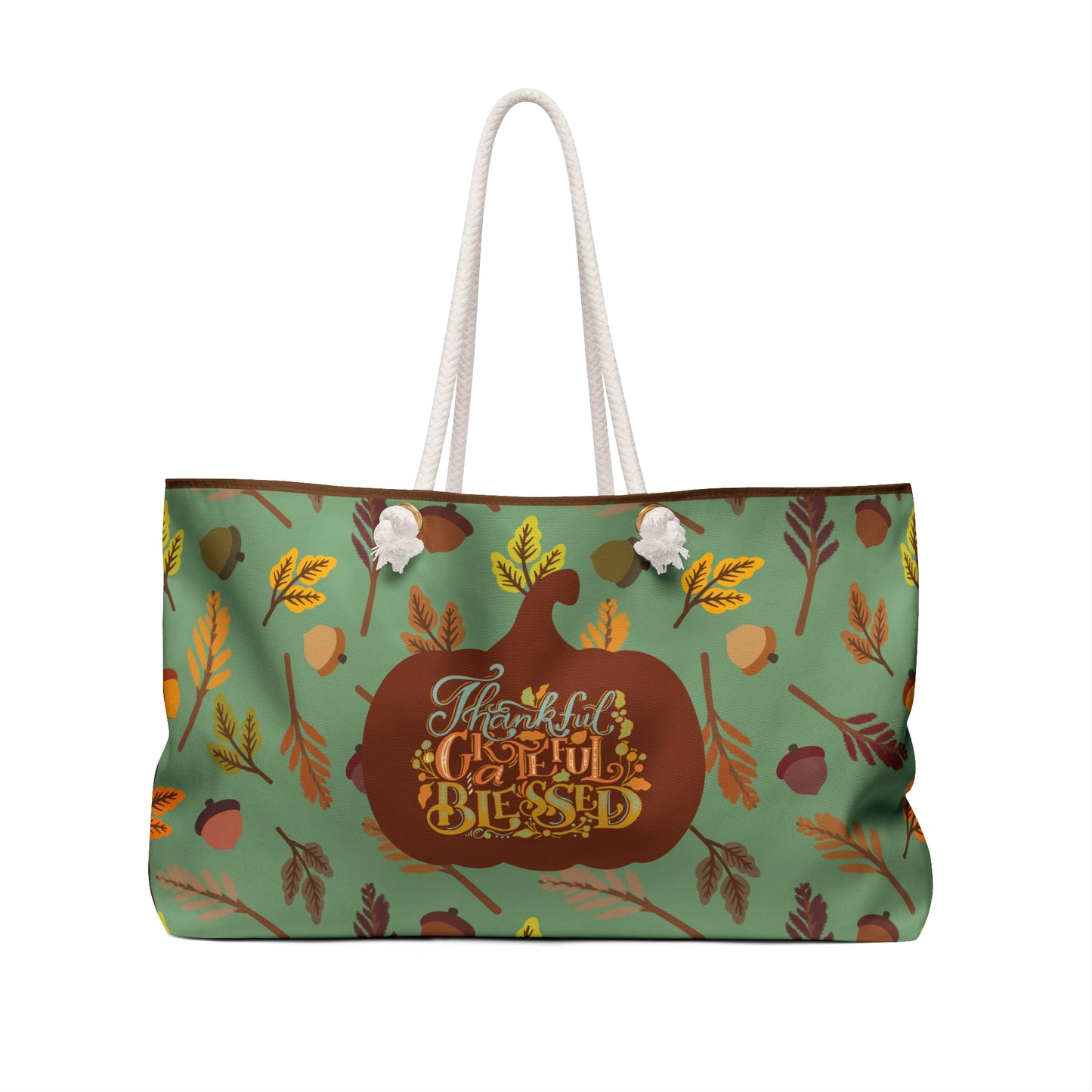 Large Pumpkin Weekender Tote Bag | Beach Bag | Tote Bag | Shopping Bag | Fall | Halloween | Harvest | Autumn |