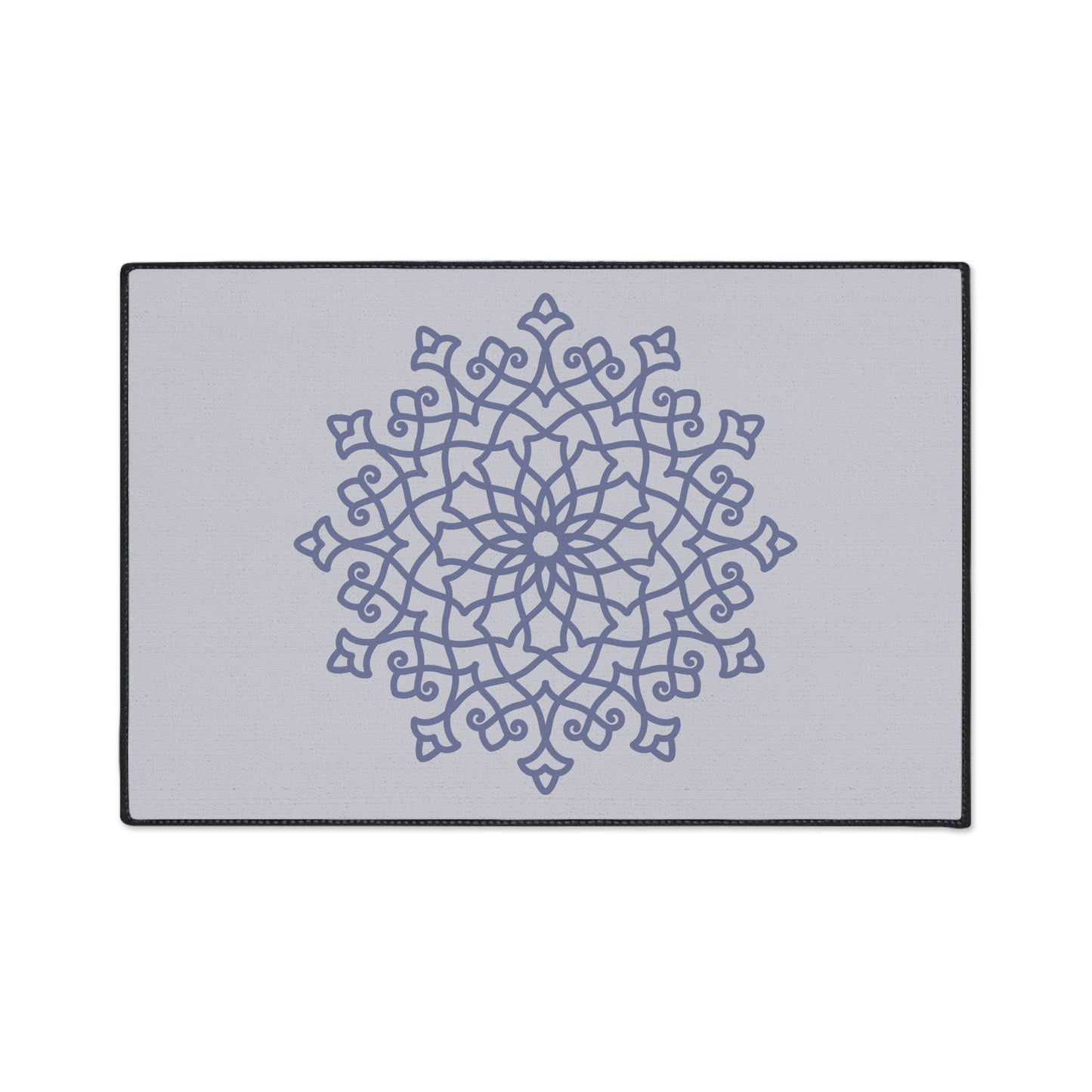 Decorative Heavy Duty Non-Slip Floor Mat Stylish Design Perfect for Entryway Kitchen Décor Grey Geometric Floral Design Rug Bathroom Mat