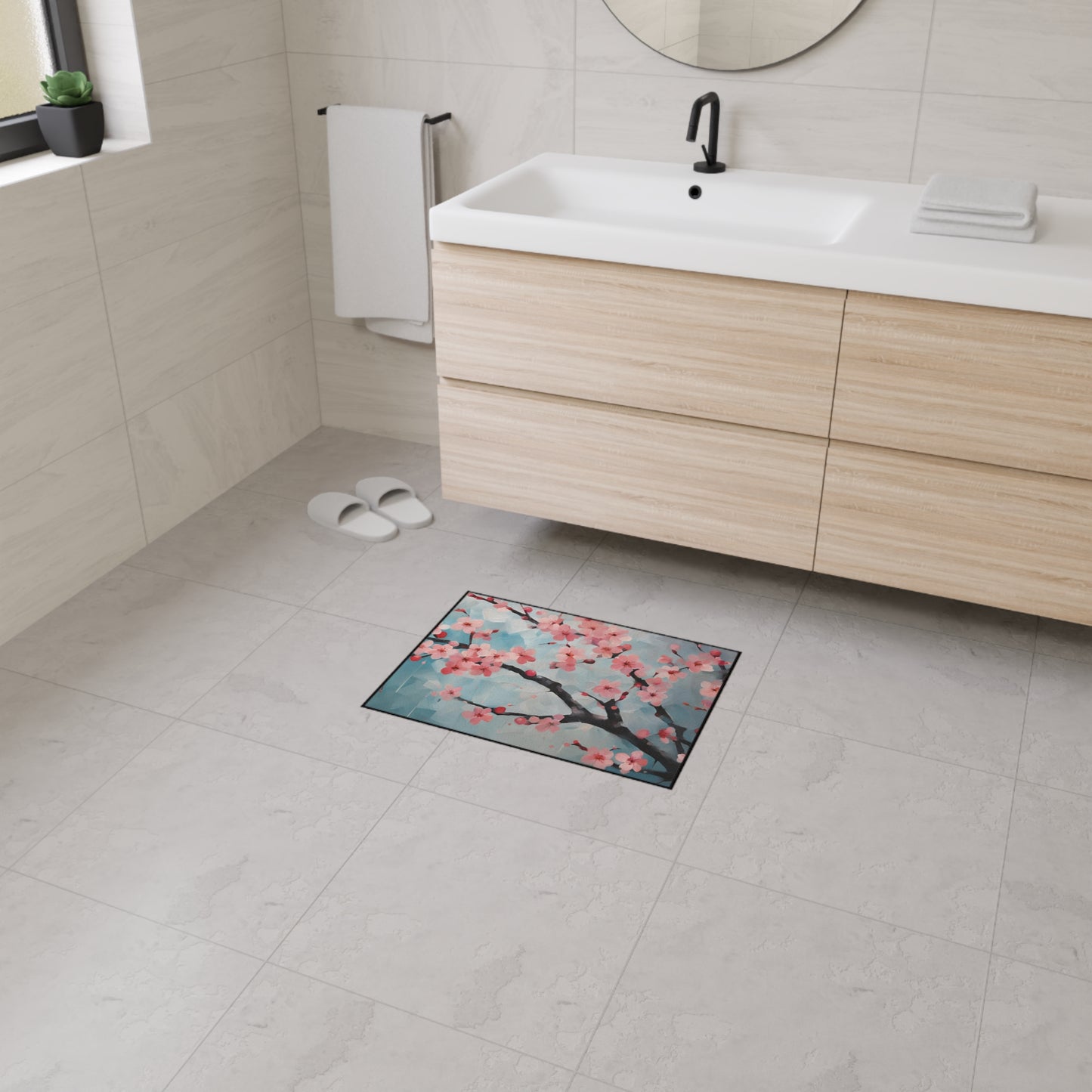 Decorative Heavy Duty Non-Slip Floor Mat Stylish Design Perfect for Entryway Kitchen Décor Garage Rug Coffee Bar Bathroom Floor Door Mat