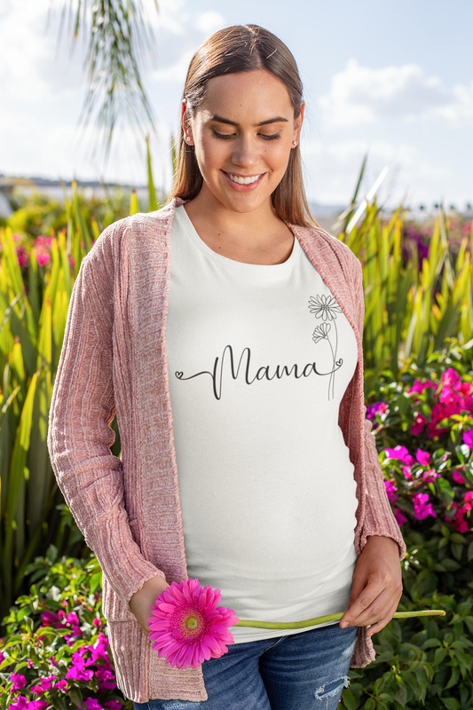 Mama Shirt Mom T-Shirt Cute Mom Shirt New Mom Gift Mommy Top Mother to Be Shirt