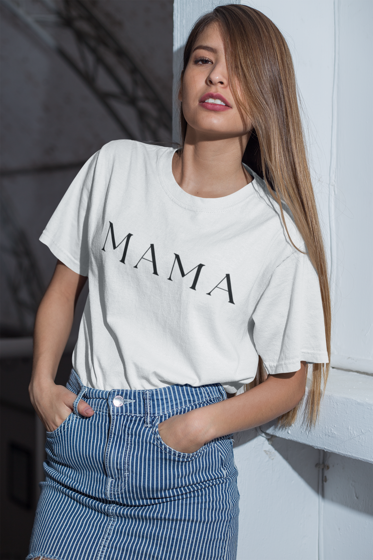 MAMA Beefy-T® Comfort Mom Shirt Relaxed Fit Mommy Shirt Mother's Day Gift Mom Life