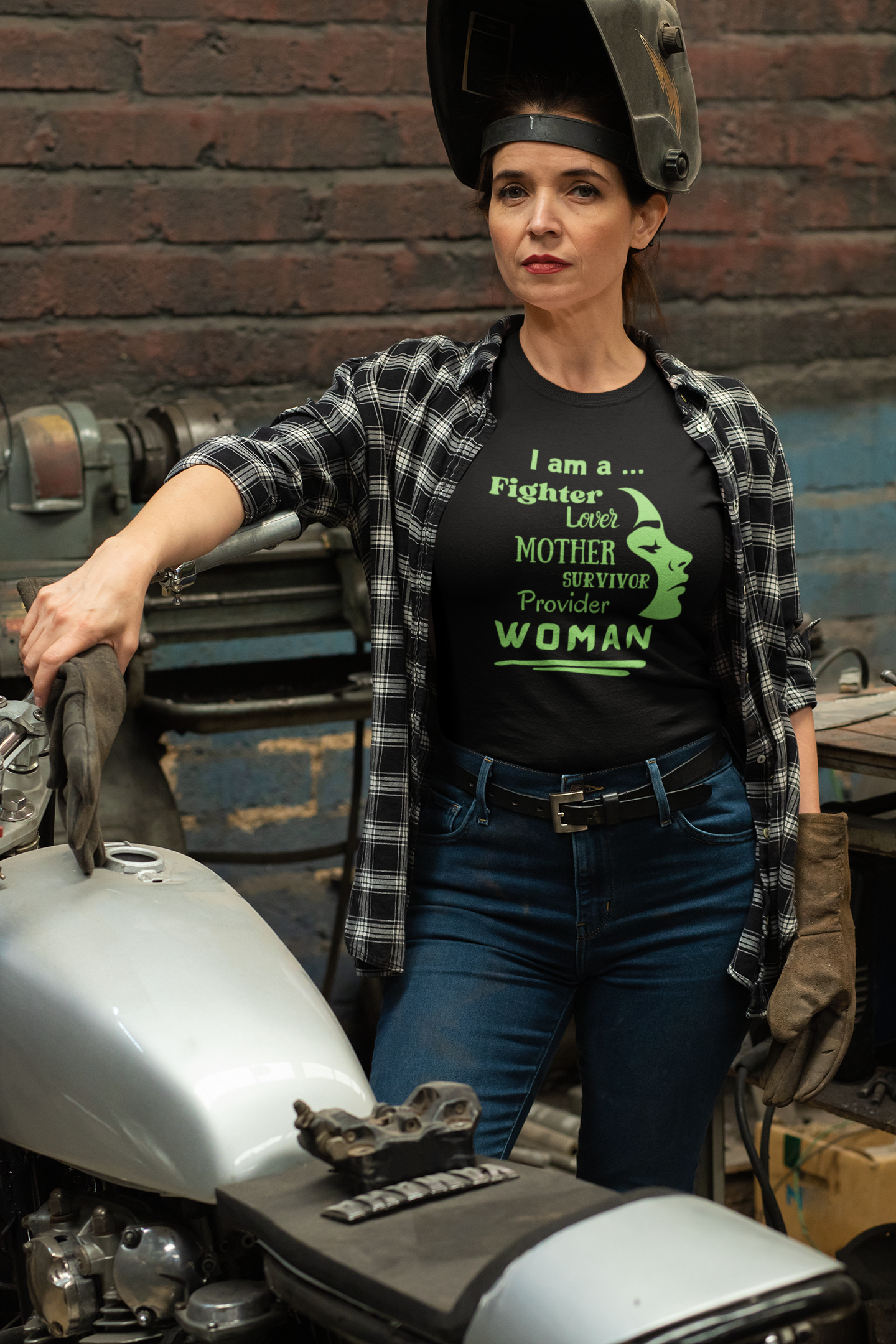 I Am a Fighter Lover Mother Survivor Provider Woman | Women's T-shirt | Empowerment | Brat |