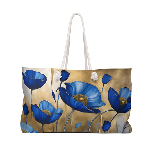 Floral Design Field of Flowers Weekender Tote Floral Grocery Wildflower Shopping Bag Cottage Core Gift Bag Boho Bag Poppy Tote Mom Gift