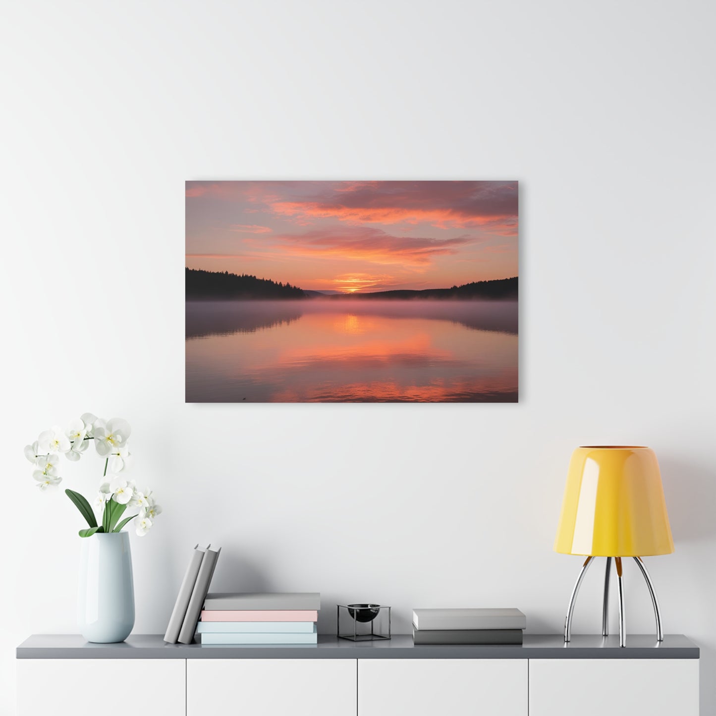 Large Sunrise Sunset Acrylic Print with French Cleat Nature Lover Wall Art Mountain Life Gift Spiritual Zen Artwork Modern Home Decor