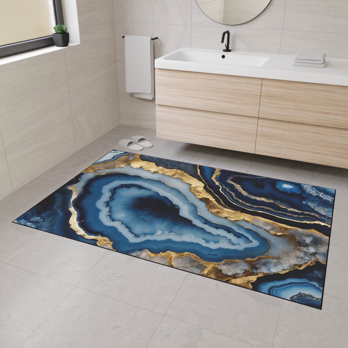 Decorative Heavy Duty Non-Slip Floor Mat Stylish Design Perfect for Entryway Kitchen Décor Garage Rug Coffee Bar Bathroom Floor Door Mat