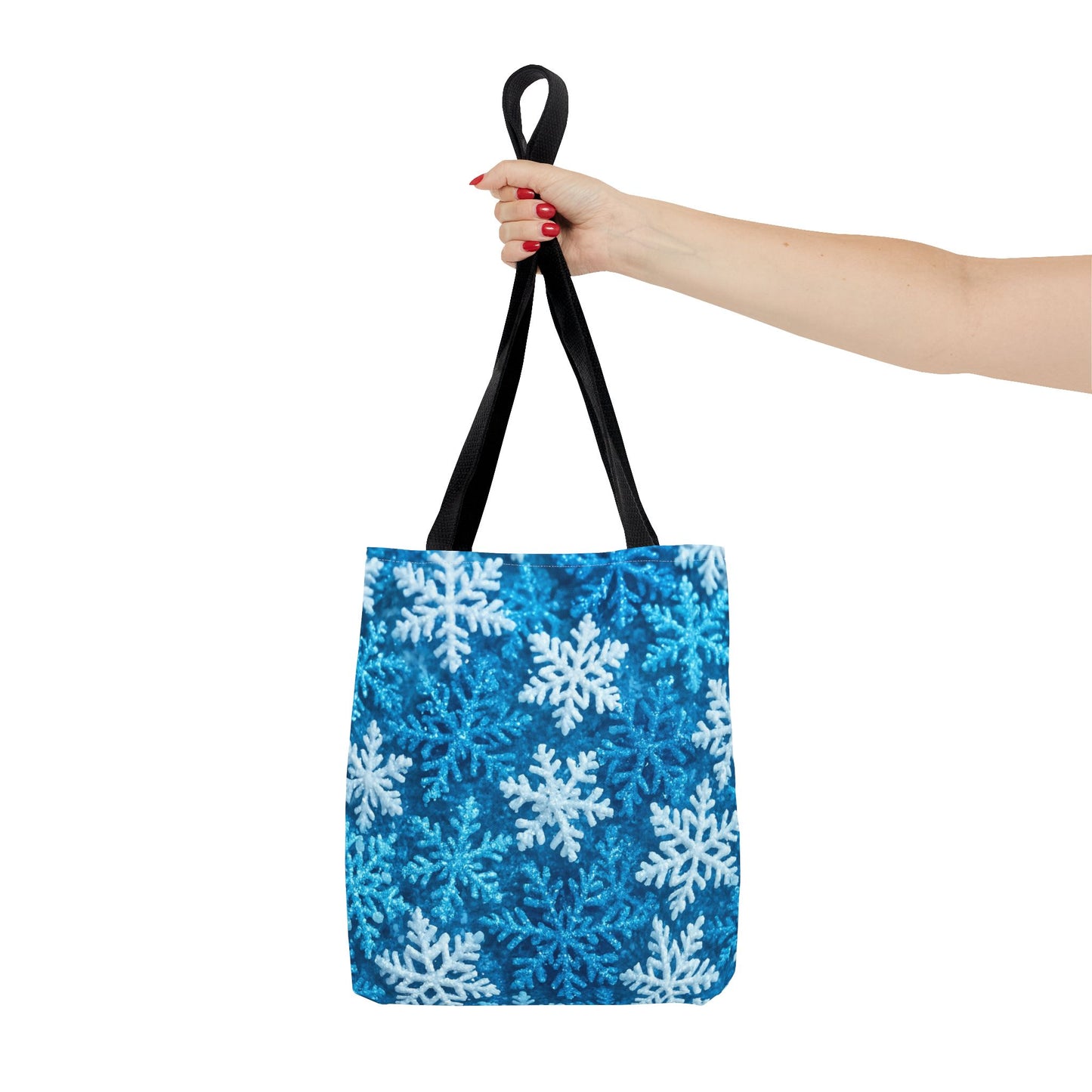 Snowflake Christmas Tote Bag Holiday Cheer Gift Glam Winter Accessory Reusable Winter Tree Shopping Bag Xmas Joy Gift Unisex Bag for Him Her