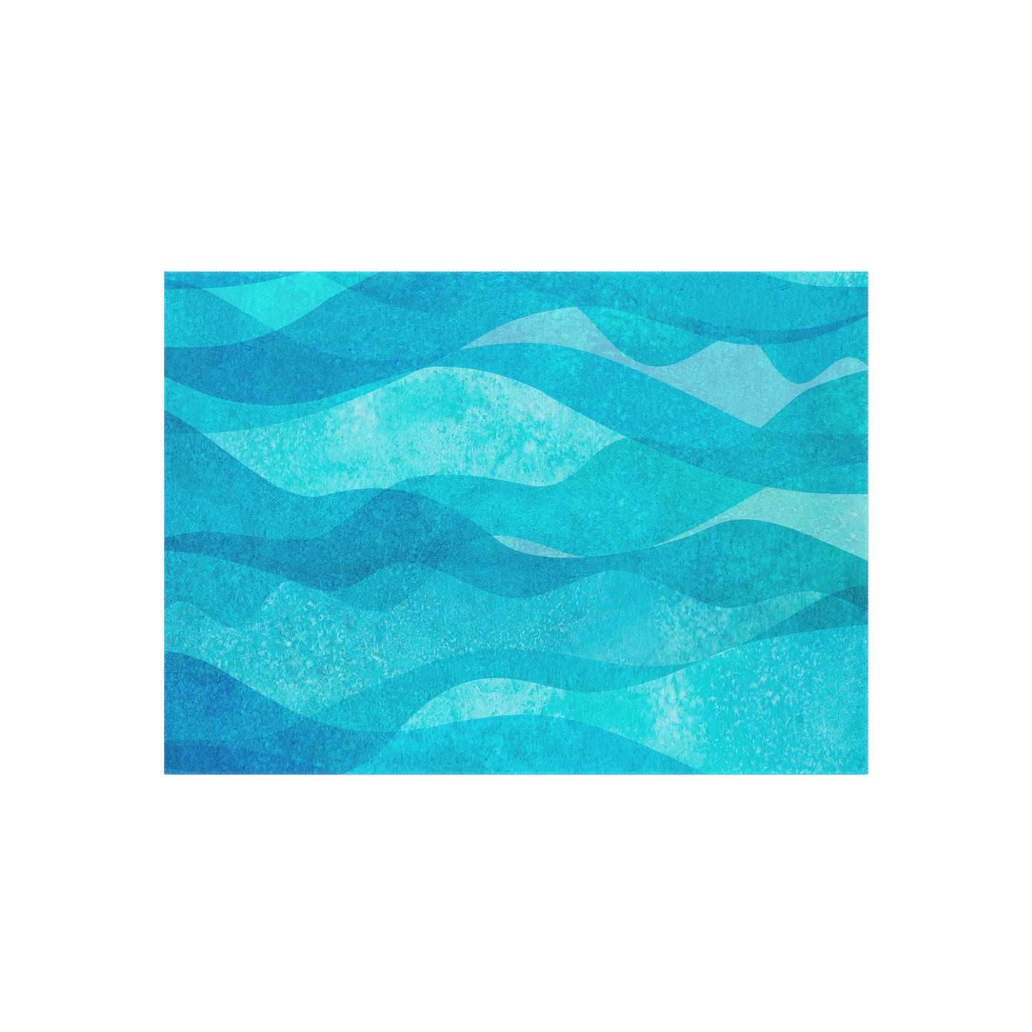 Modern Wave Design Chenille Outdoor Rug No-Skid Backing Cozy Outdoor Beachy Patio Decor Gazebo Rug Pool Area Decor Outdoor Kitchen Carpet