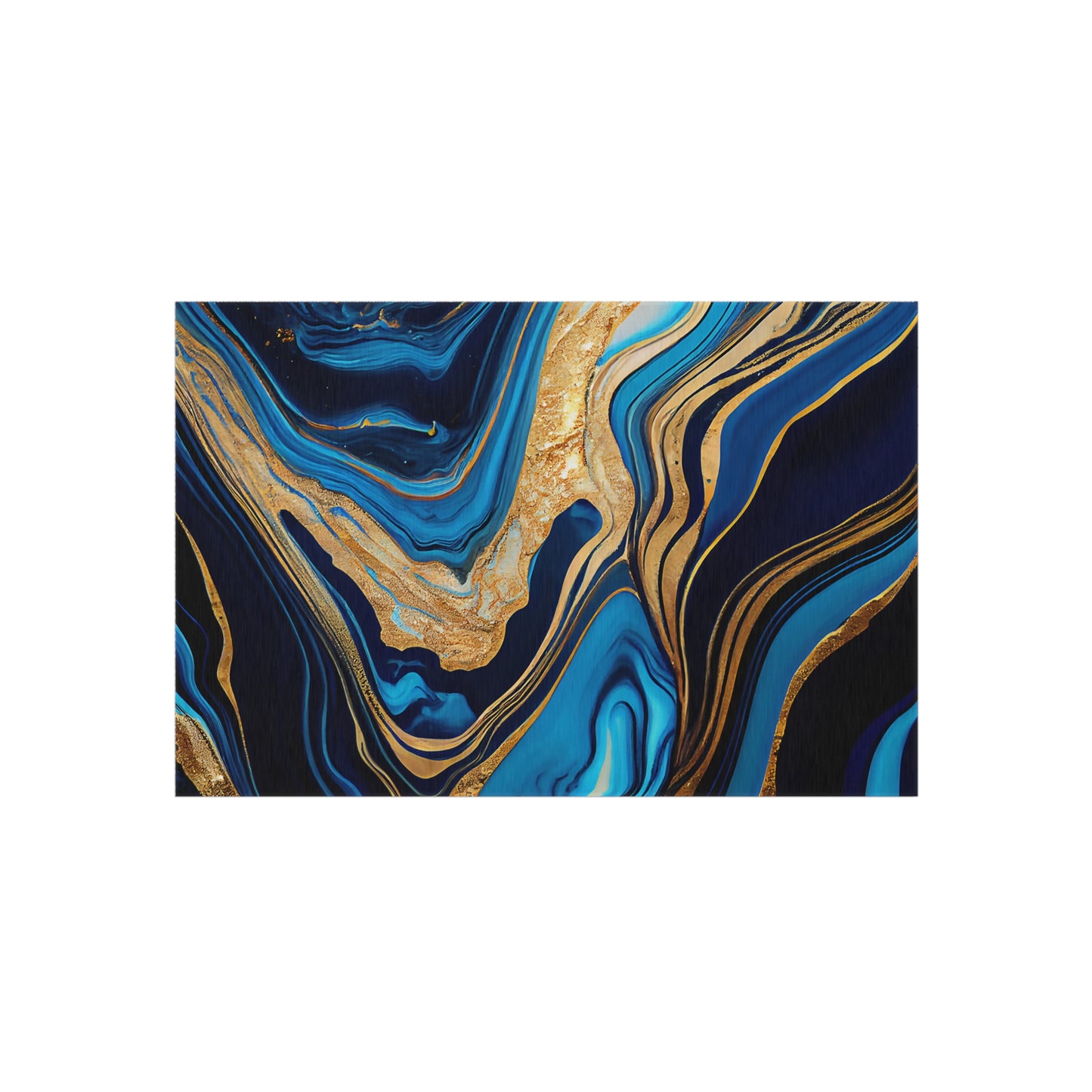 Modern Wave Design Chenille Outdoor Rug No-Skid Backing Cozy Outdoor Beachy Patio Decor Gazebo Rug Pool Area Decor Outdoor Kitchen Carpet