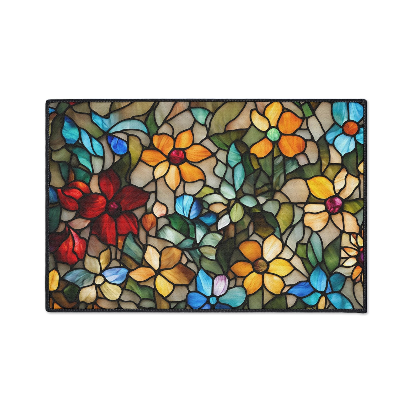 Decorative Heavy Duty Non-Slip Floor Mat Stylish Design Perfect for Entryway Kitchen Décor Garage Rug Coffee Bar Bathroom Floor Door Mat