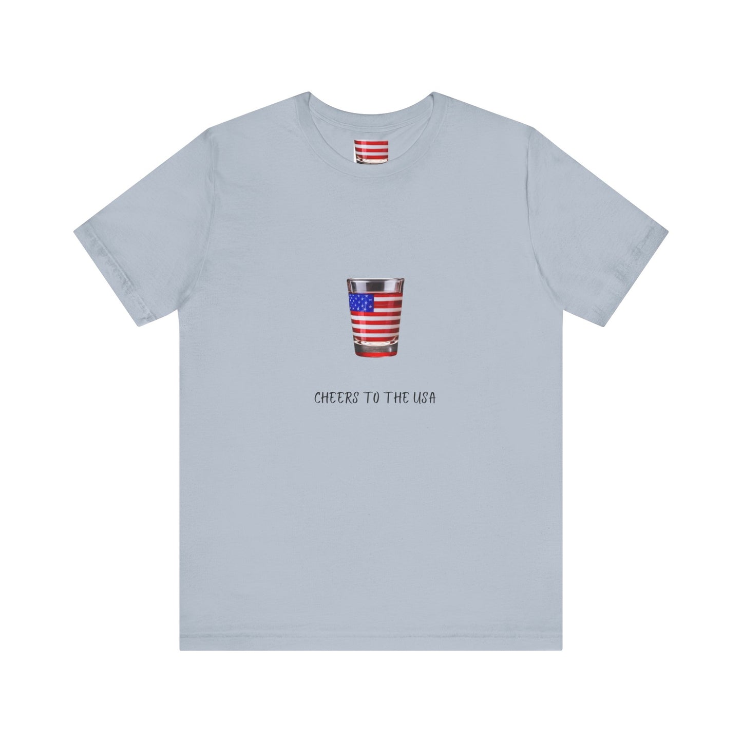 Cheers to USA T-shirt | Patriotic | USA | Wine Lovers | Unisex