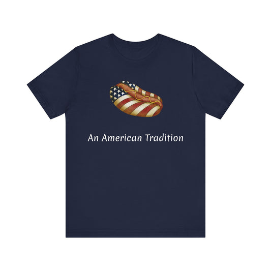 American Flag Hot Dog T-shirt | Unisex | Americana | Patriotic | Foodie | Culinary | Chef