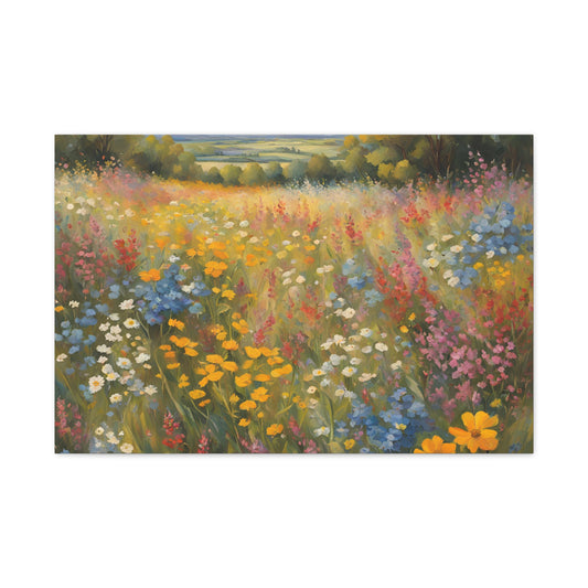 Wildflower Print Wall Art | Matte Canvas, Stretched, 1.25" | Floral | Cottage Core | Boho |