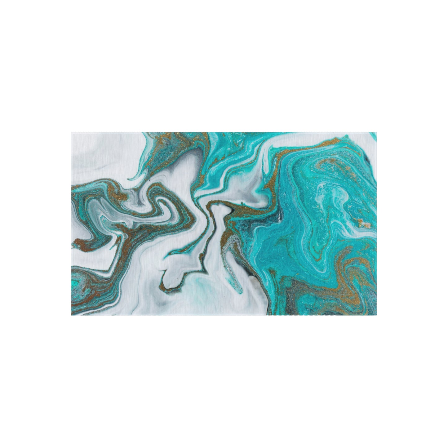 Marble Design Chenille Outdoor Rug with No-Skid Backing Cozy Outdoor Carpet Patio Decor Gazebo Rug Beachy Agate-look Pool Area Rug