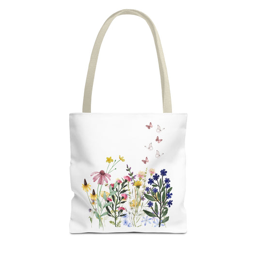 Wildflower Tote Bag | Grocery Bag | Shopping Bag | Cottage Core | Boho | Floral |