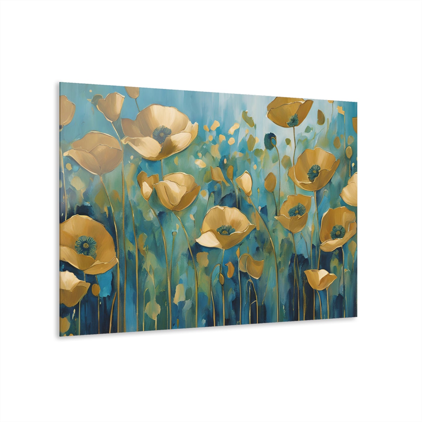 Large Floral Design Acrylic Print with French Cleat Nature Lover Wall Art Flower Lover Gift Outdoors Artwork Modern Garden Home Decor
