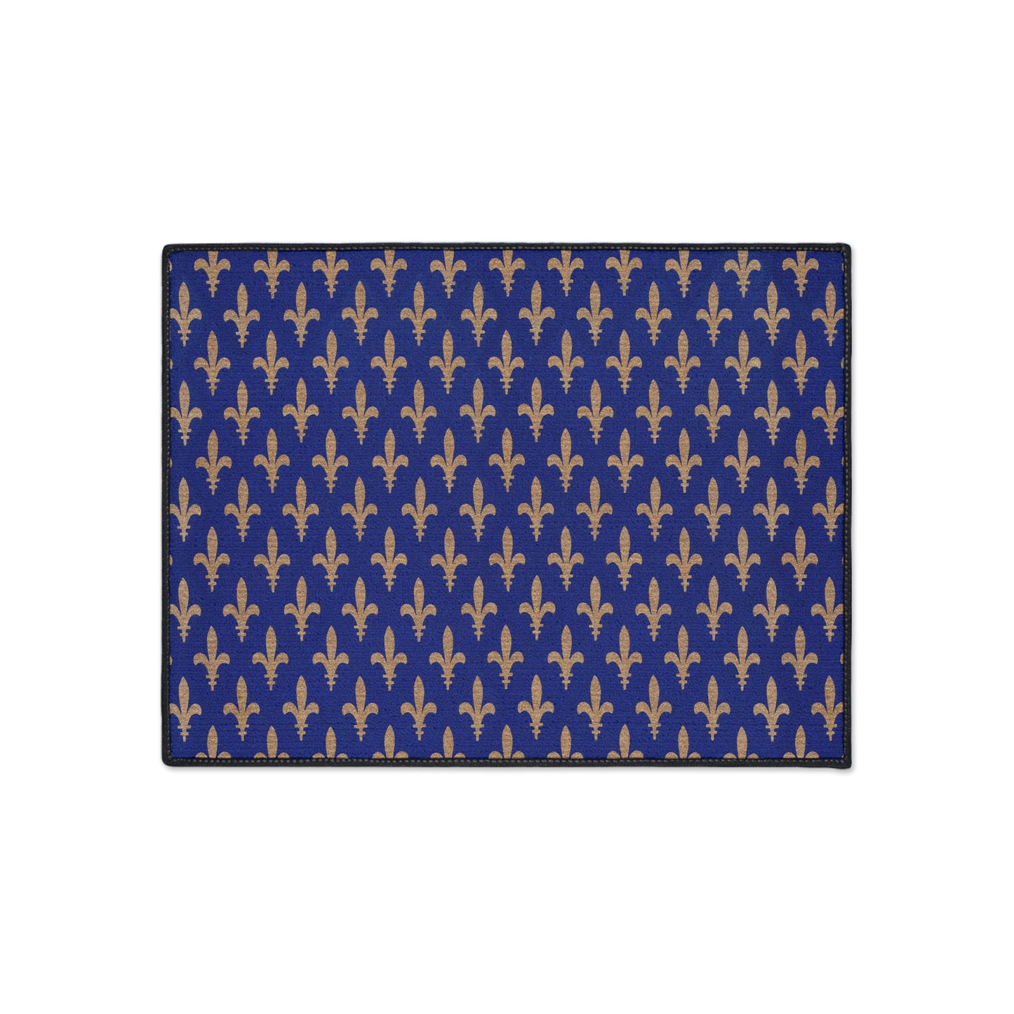 Fleur De Lis Heavy Duty Non-Slip Floor Mat Stylish Design Perfect for Entryway Kitchen Décor Garage Rug Coffee Bar Bathroom Floor Door Mat