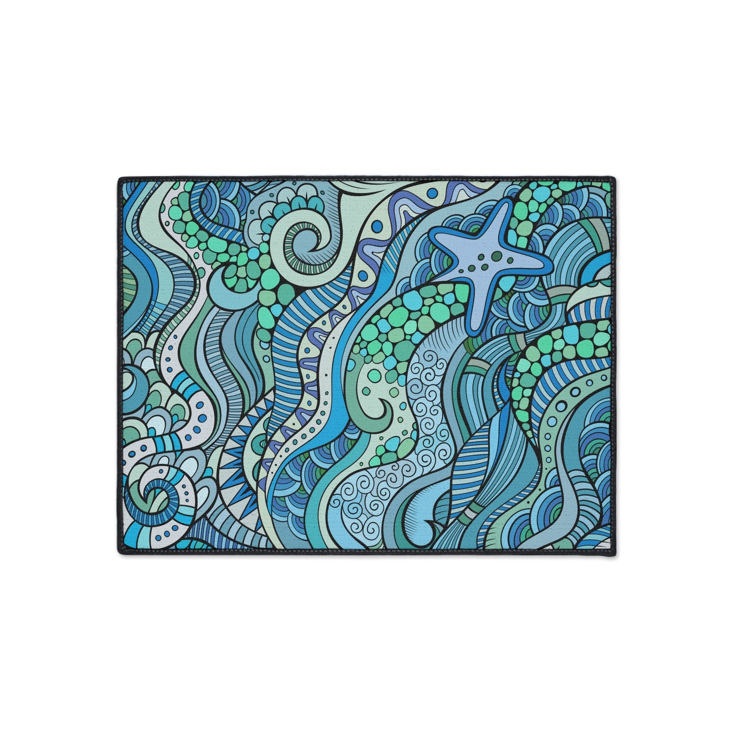 Decorative Heavy Duty Non-Slip Floor Mat Stylish Design Perfect for Entryway Kitchen Décor Garage Rug Coffee Bar Bathroom Floor Door Mat