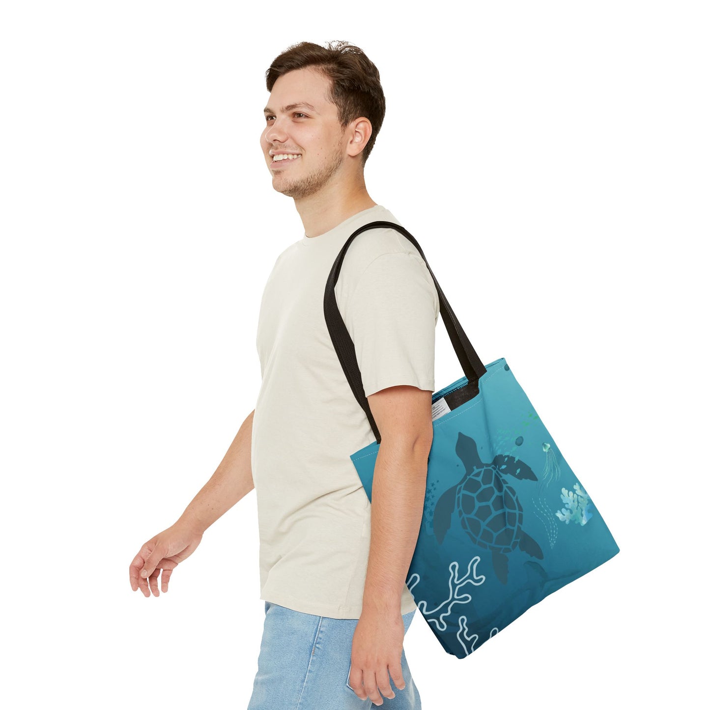 Sea Turtle Tote Bag | Carryall | Grocery Bag | Shopping Bag | Oceanic | Aquatic | Underwater |