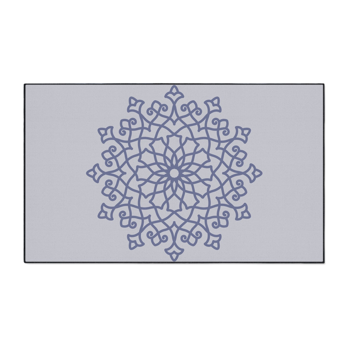 Decorative Heavy Duty Non-Slip Floor Mat Stylish Design Perfect for Entryway Kitchen Décor Grey Geometric Floral Design Rug Bathroom Mat