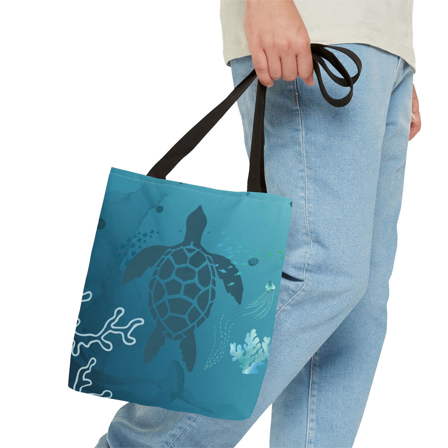 Sea Turtle Tote Bag | Carryall | Grocery Bag | Shopping Bag | Oceanic | Aquatic | Underwater |