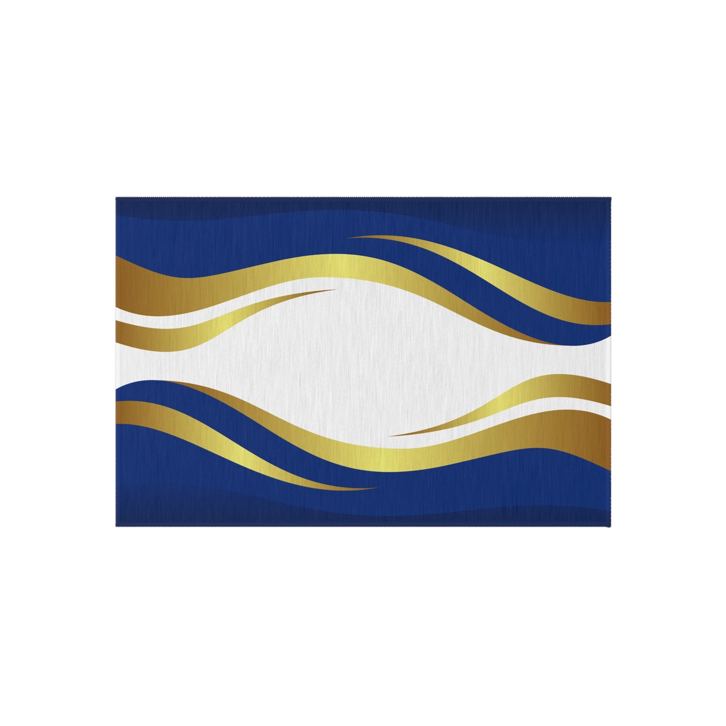 Modern Wave Design Chenille Outdoor Rug No-Skid Backing Cozy Outdoor Beachy Patio Decor Gazebo Rug Pool Area Decor Outdoor Kitchen Carpet