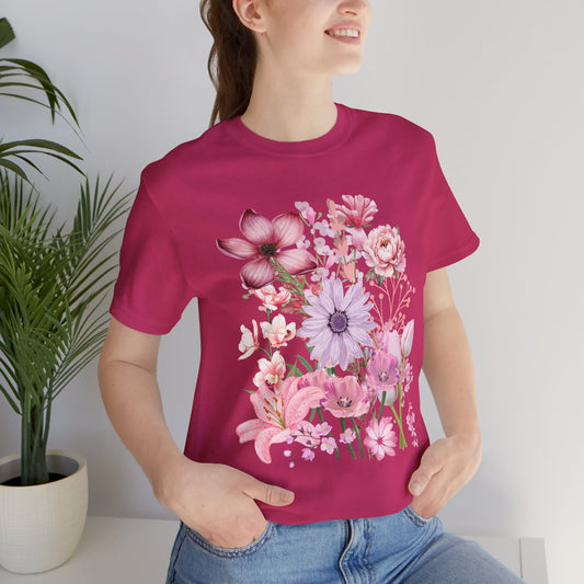 Wildflower T-shirt | Unisex | Boho | Cottage Core | Happy | Inspirational | Uplifting | Flowers | Roses |