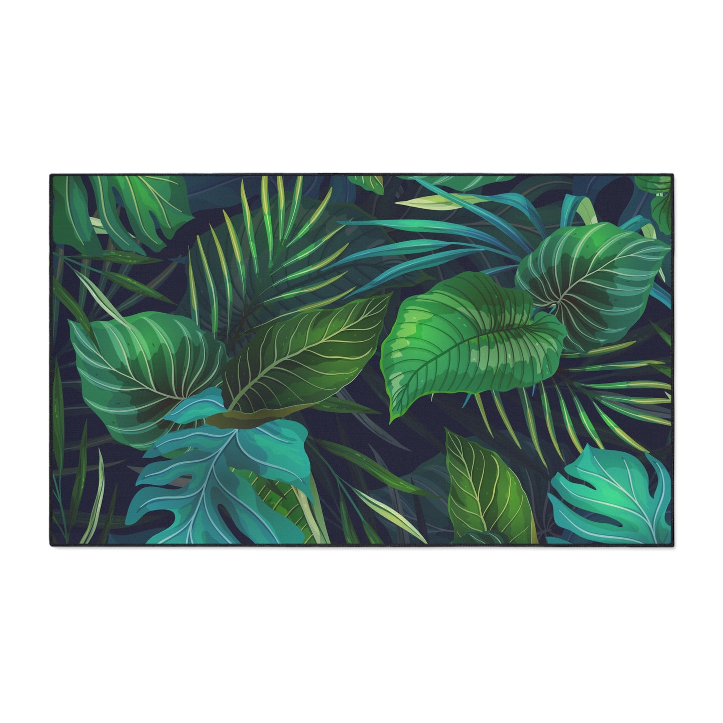 Decorative Heavy Duty Non-Slip Floor Mat Stylish Design Perfect for Entryway Kitchen Décor Beachy Hawaiian Rug Tropical Bathroom Floor