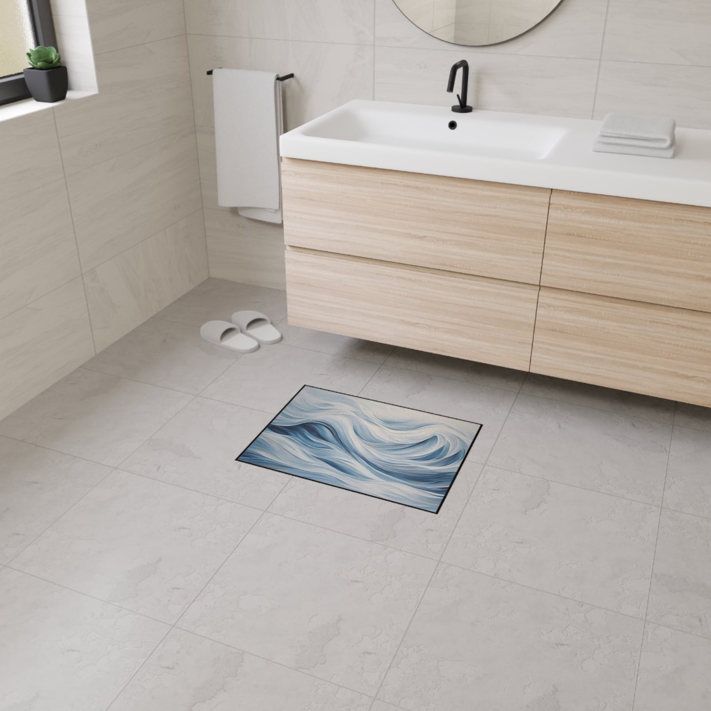 Decorative Heavy Duty Non-Slip Floor Mat Stylish Design Perfect for Entryway Kitchen Décor Garage Rug Coffee Bar Bathroom Floor Door Mat