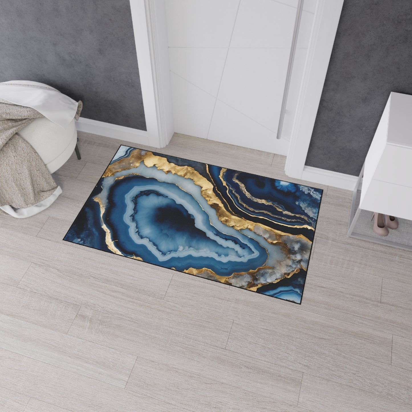 Decorative Heavy Duty Non-Slip Floor Mat Stylish Design Perfect for Entryway Kitchen Décor Garage Rug Coffee Bar Bathroom Floor Door Mat