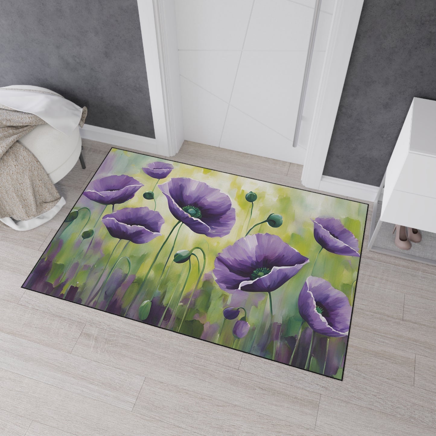 Decorative Heavy Duty Non-Slip Floor Mat Stylish Design Perfect for Entryway Kitchen Décor Garage Rug Coffee Bar Bathroom Floor Door Mat