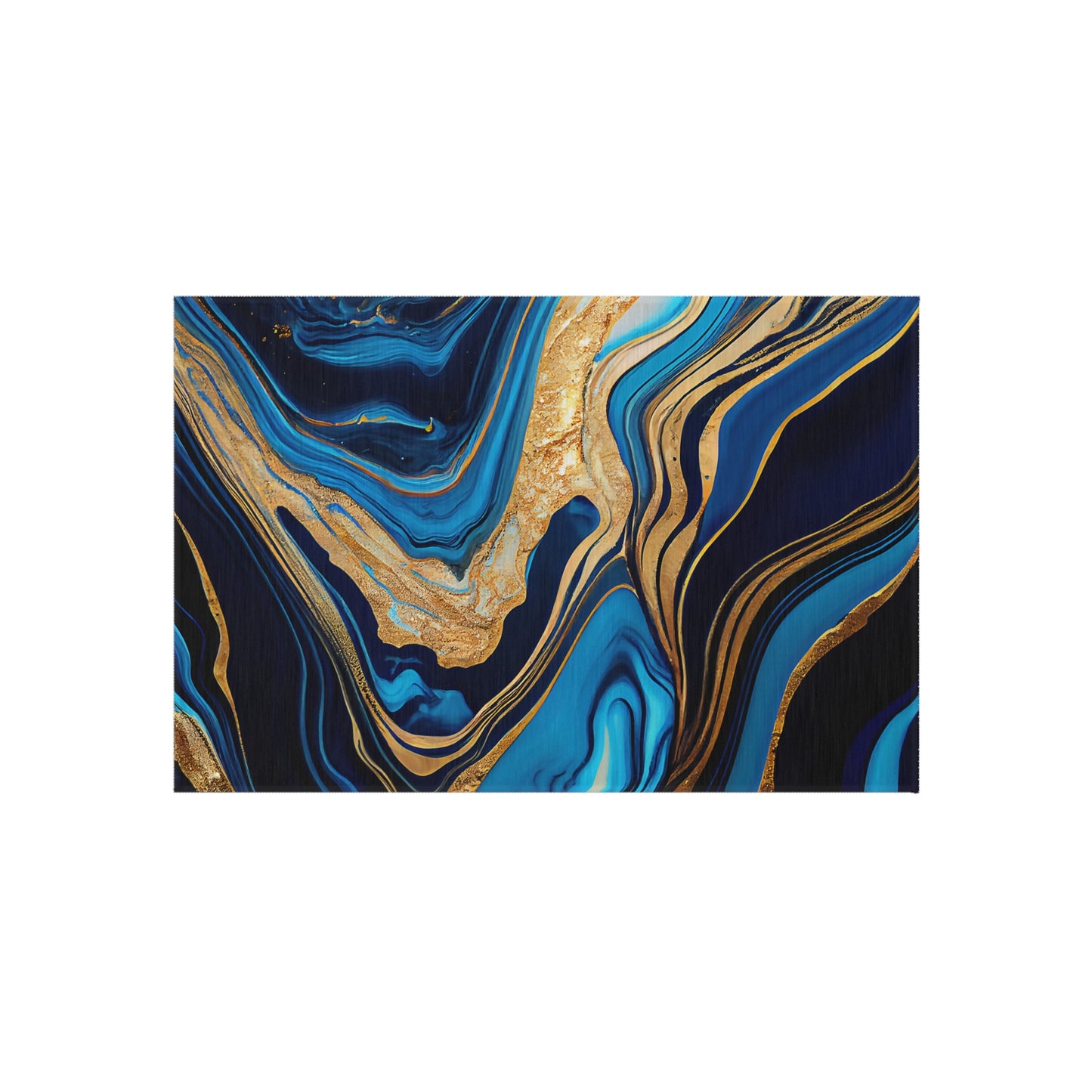 Modern Wave Design Chenille Outdoor Rug No-Skid Backing Cozy Outdoor Beachy Patio Decor Gazebo Rug Pool Area Decor Outdoor Kitchen Carpet