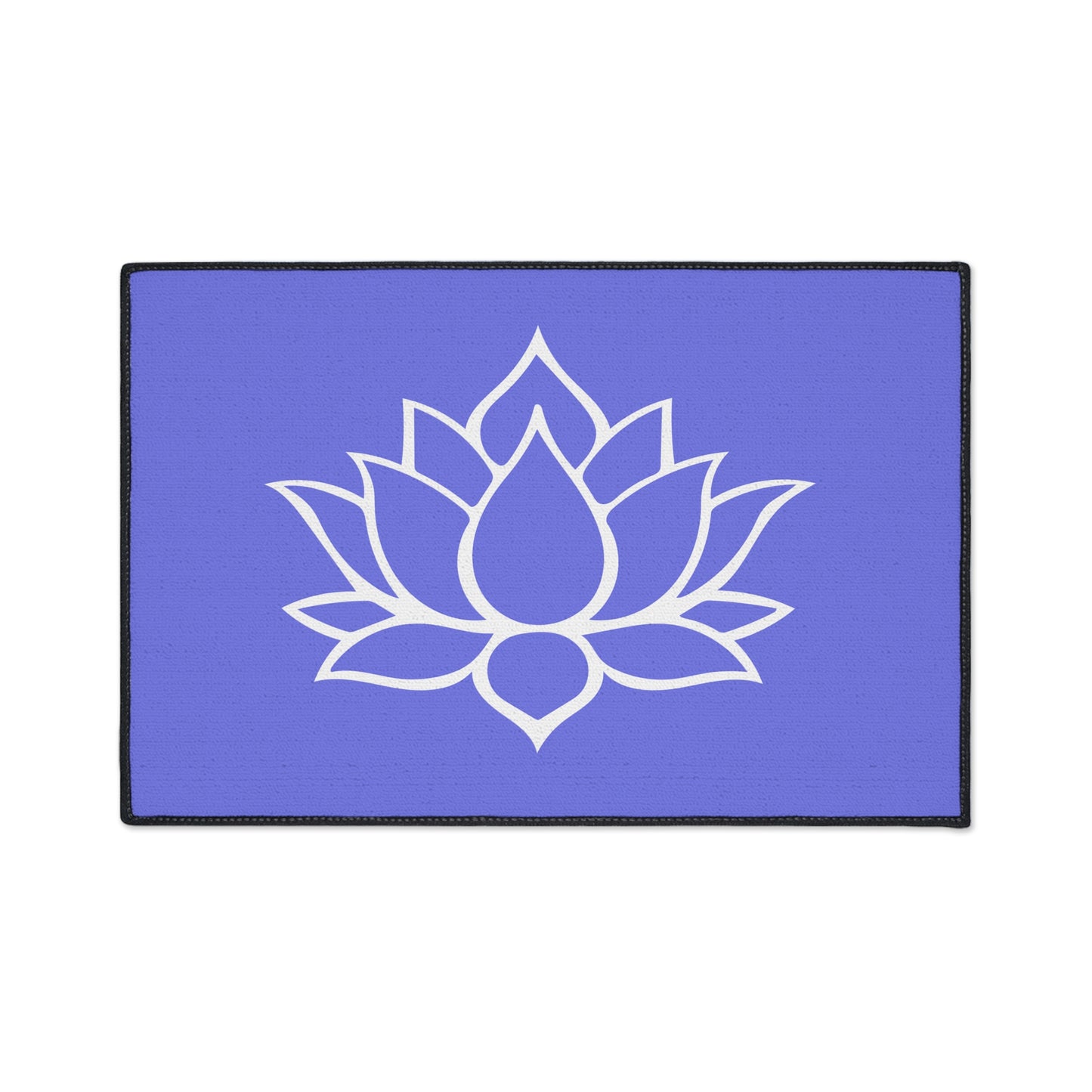 Decorative Heavy Duty Non-Slip Floor Mat Stylish Design Perfect for Entryway Kitchen Décor Lotus Blossom Floral Design Rug Bath Mat