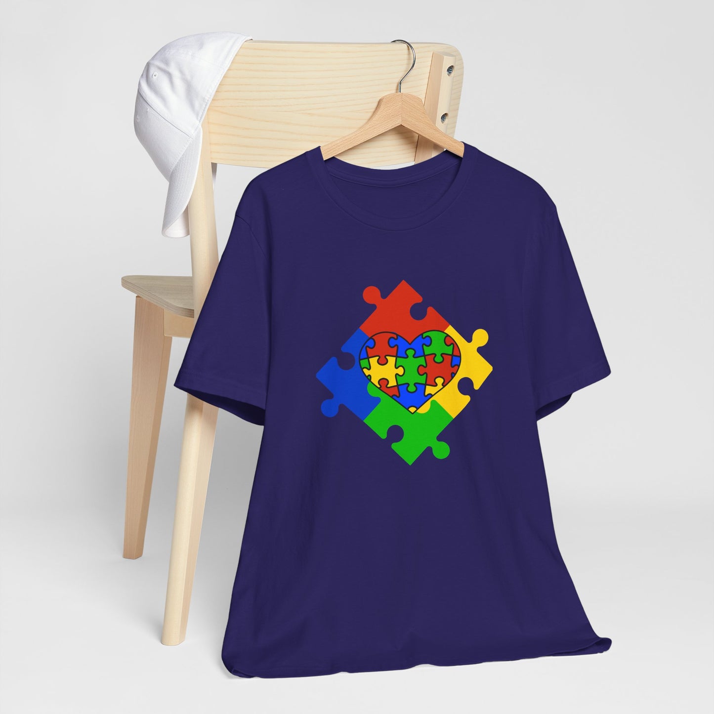 Autism Spectrum Awareness and Love T-Shirt Gift for Teacher Christmas Present Unique Special Needs Gift Unisex Jersey Short Sleeve Tee