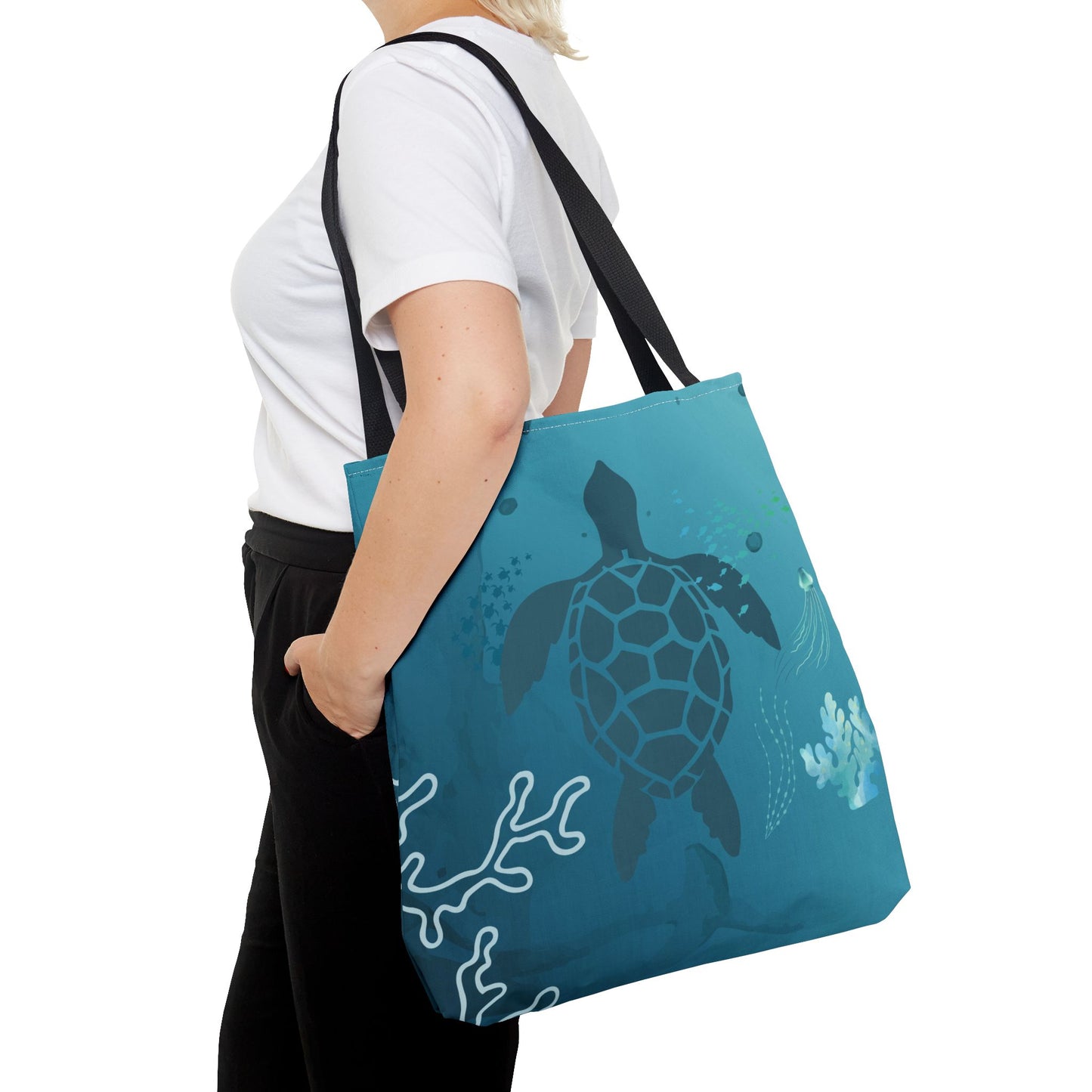 Sea Turtle Tote Bag | Carryall | Grocery Bag | Shopping Bag | Oceanic | Aquatic | Underwater |