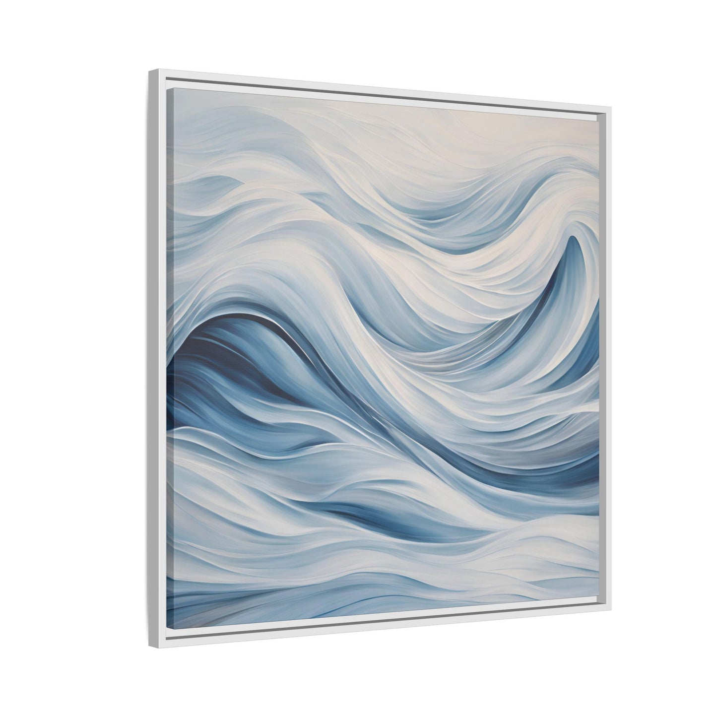 Modern Abstract Wave Design Unique Framed Print Canvas Wall Art Ocean Beach Gift Nature Lover Gift Underwater Sea Lover Gift 3 frame colors