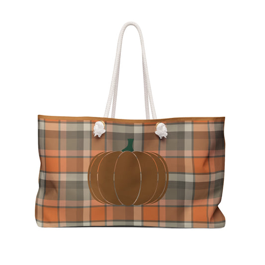 Pumpkin Weekender Tote Bag | Beach Bag | Tote Bag | Shopping Bag | Fall | Halloween | Harvest | Autumn |