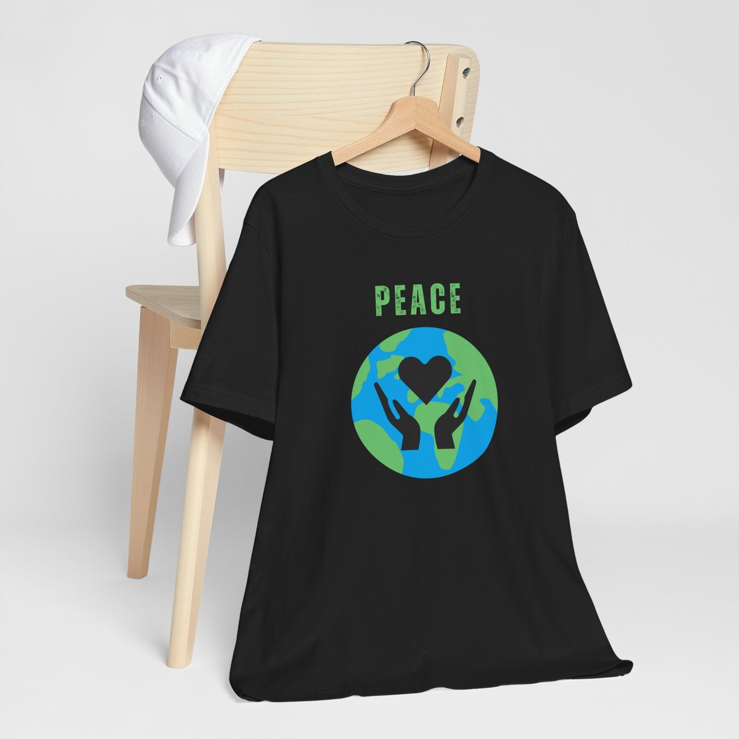 World Peace Unisex T-Shirt Positive Energy Gift Good Vibes Tee Universal Peace T-Shirt