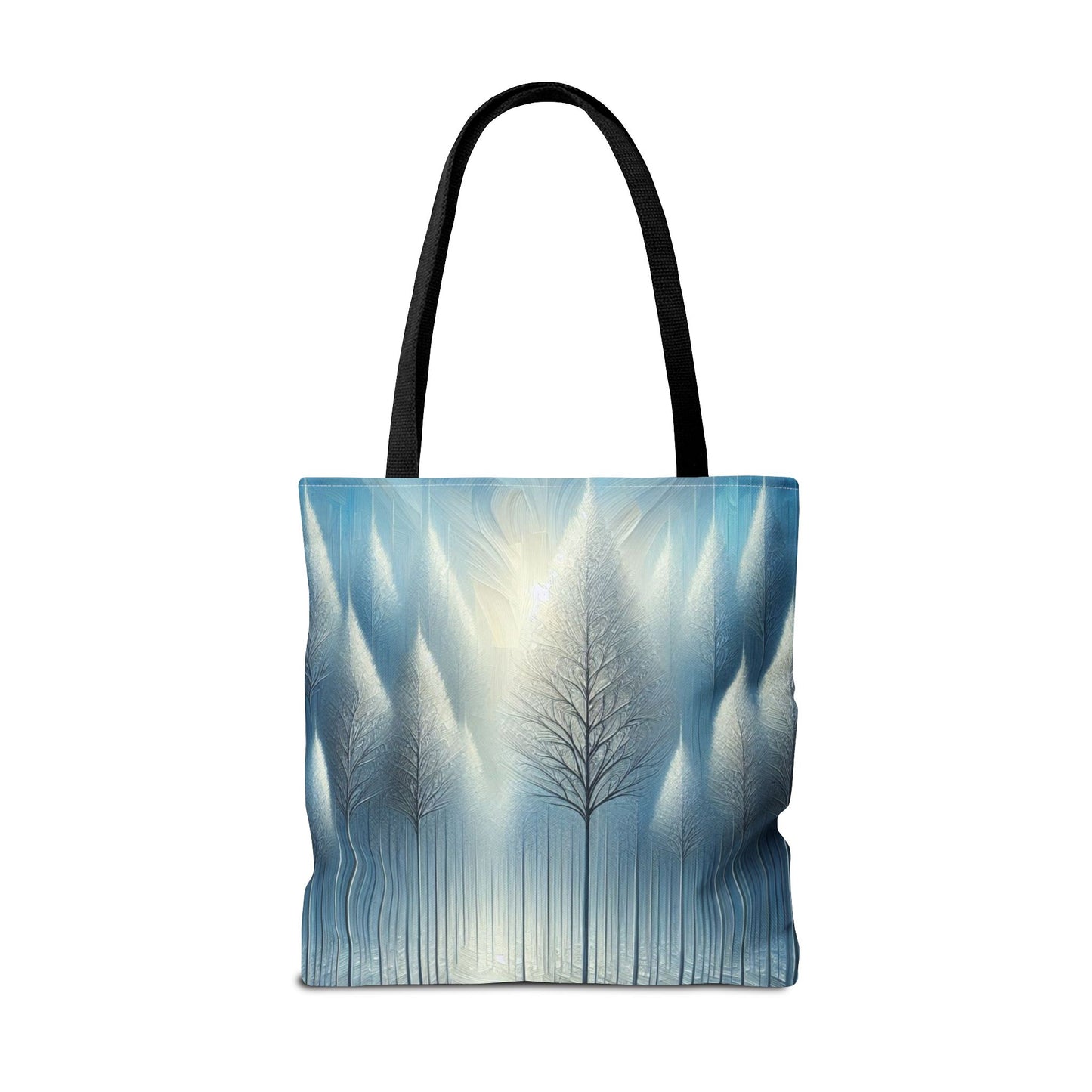 Snowy Christmas Tote Bag Holiday Cheer Gift Glam Winter Accessory Reusable Winter Tree Shopping Bag Xmas Joy Gift Unisex Bag for Him Her
