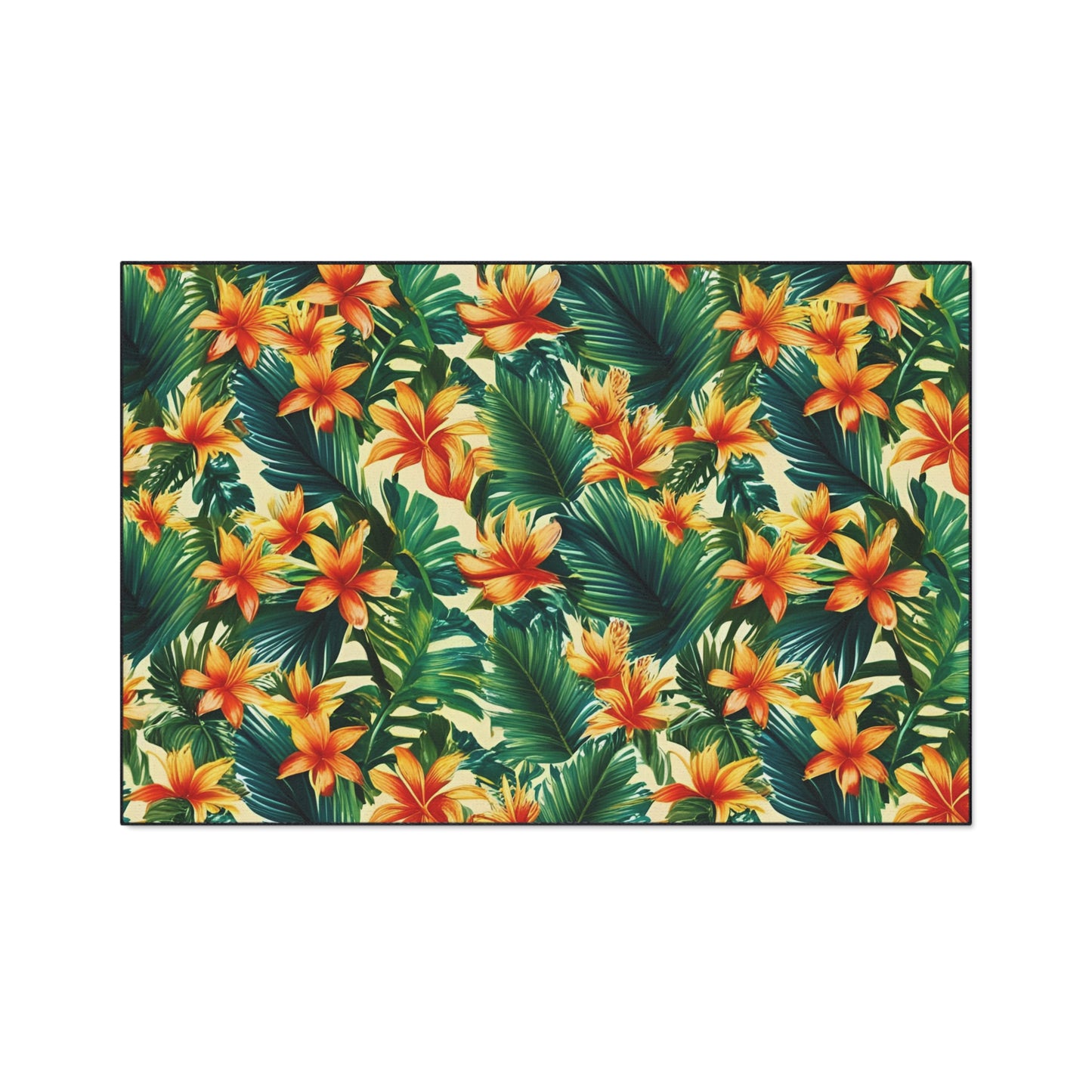 Decorative Heavy Duty Non-Slip Floor Mat Stylish Design Perfect for Entryway Kitchen Décor Garage Rug Tropical Bathroom Floor Door Mat