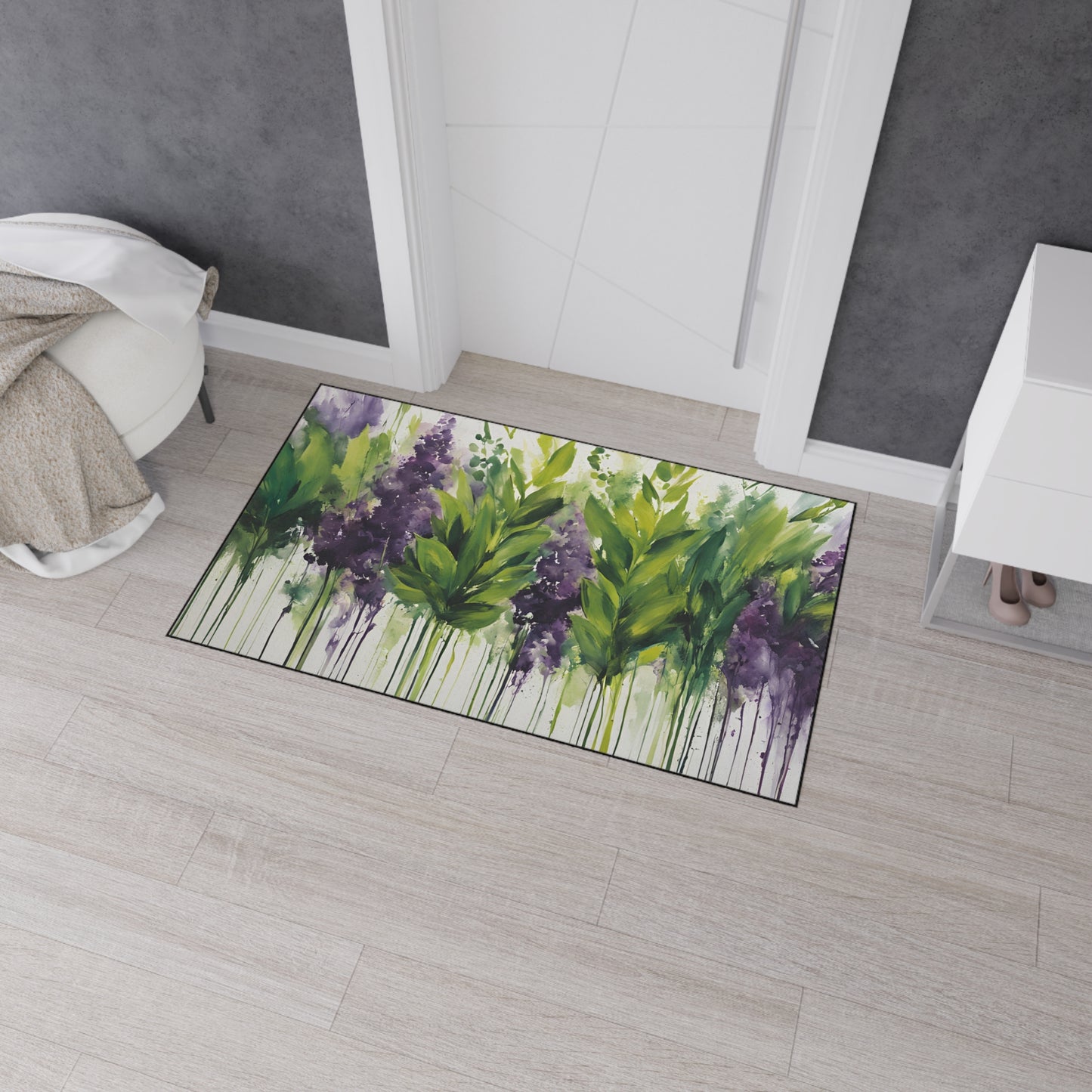 Decorative Heavy Duty Non-Slip Floor Mat Stylish Design Perfect for Entryway Kitchen Décor Garage Rug Coffee Bar Bathroom Floor Door Mat