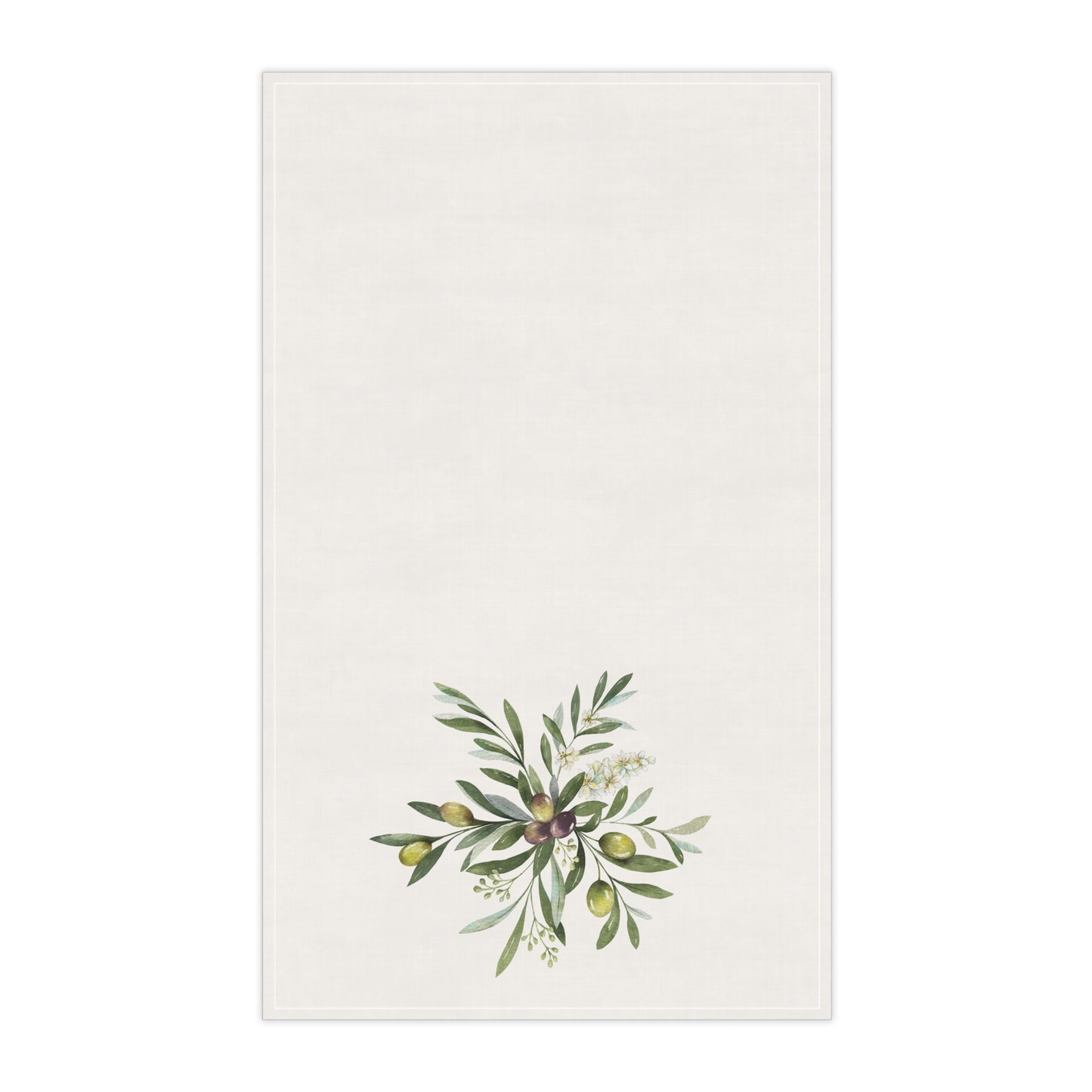 Olives Floral Pastel Kitchen Tea Towel Durable Hand Towel Gift for Flower Lover Whimsical Home Decor Decorative Kitchen Cotton Twill