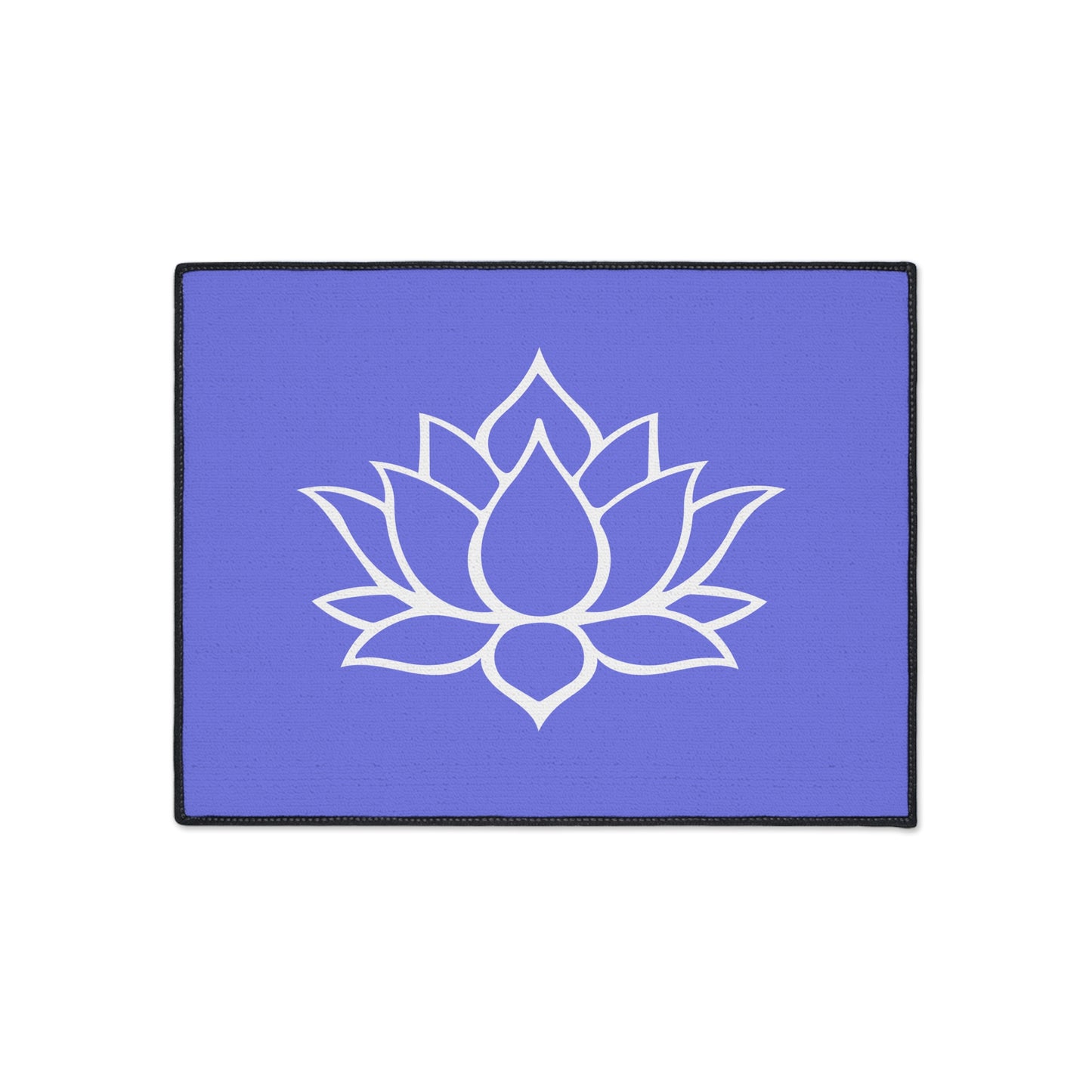 Decorative Heavy Duty Non-Slip Floor Mat Stylish Design Perfect for Entryway Kitchen Décor Lotus Blossom Floral Design Rug Bath Mat