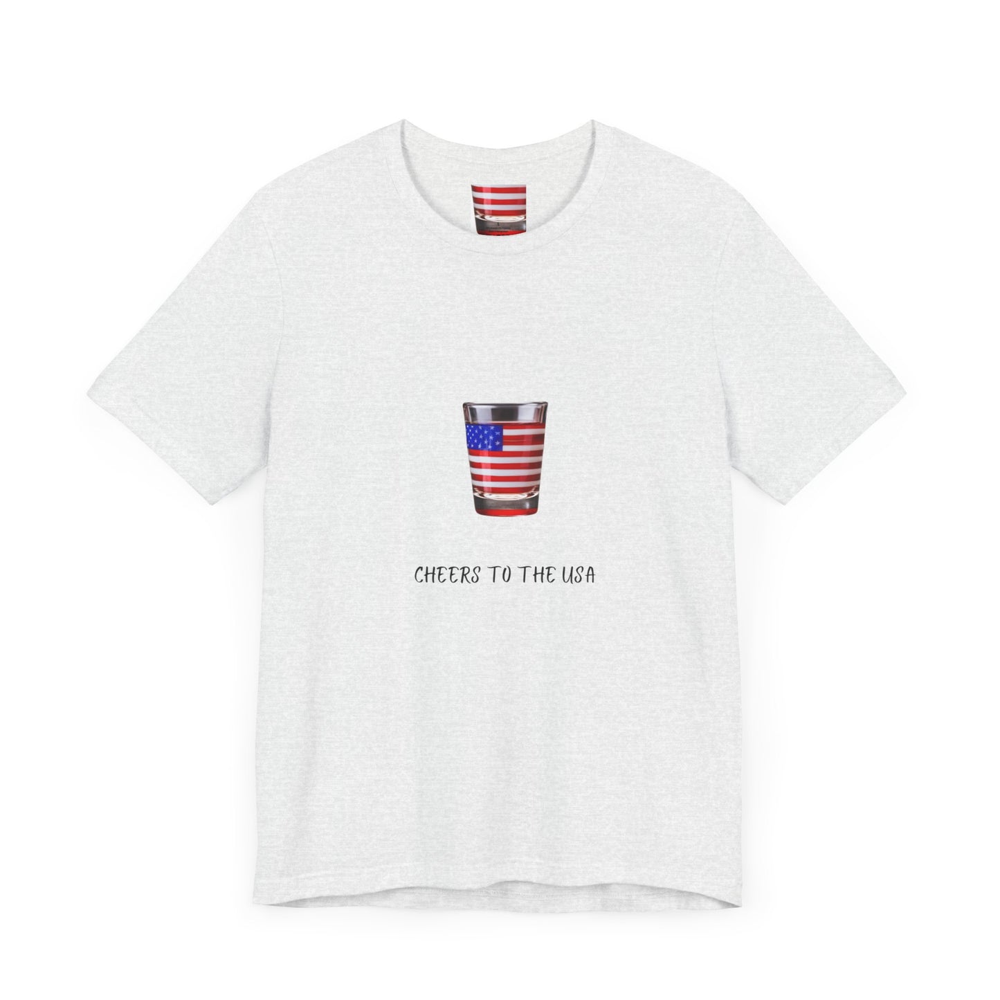 Cheers to USA T-shirt | Patriotic | USA | Wine Lovers | Unisex