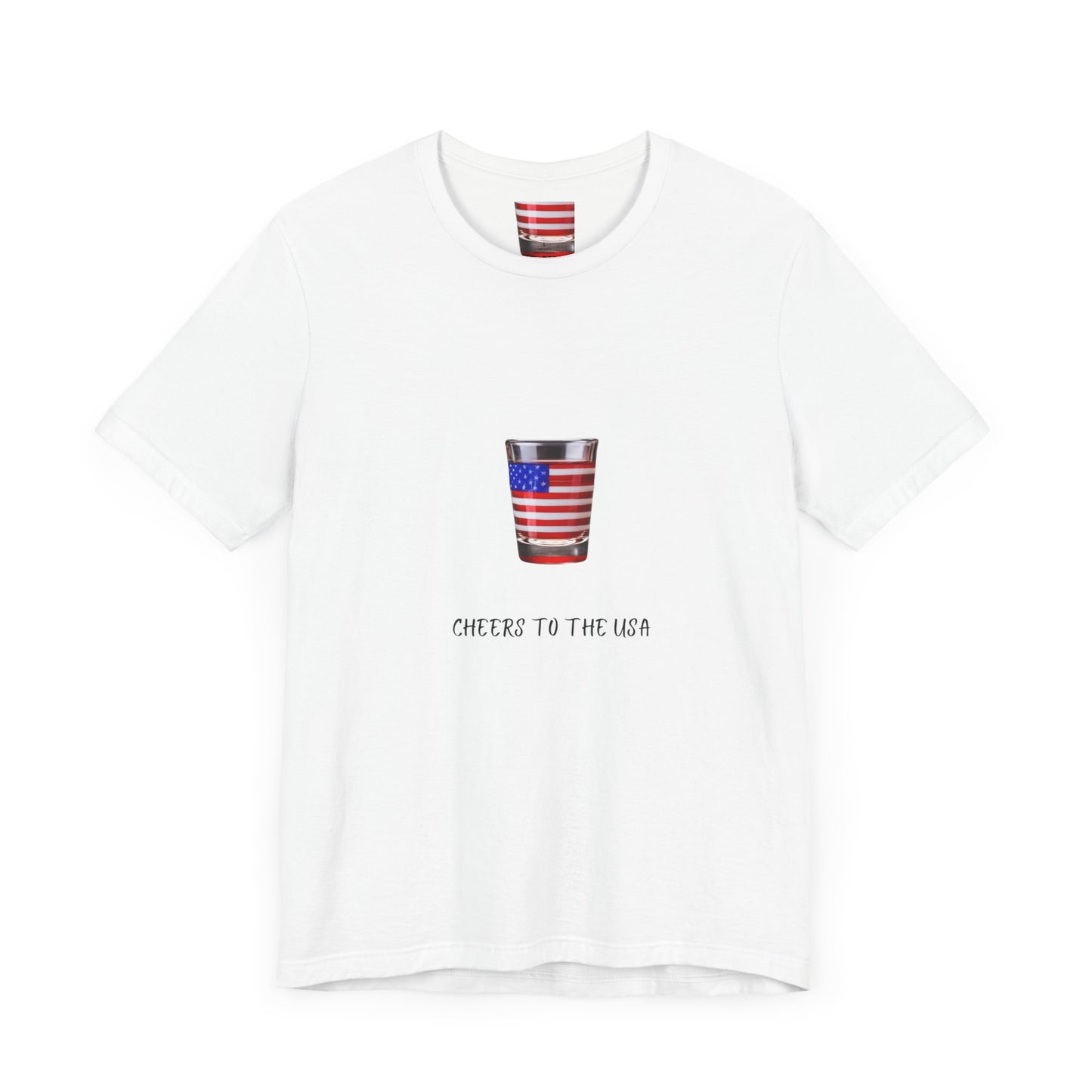 Cheers to USA T-shirt | Patriotic | USA | Wine Lovers | Unisex