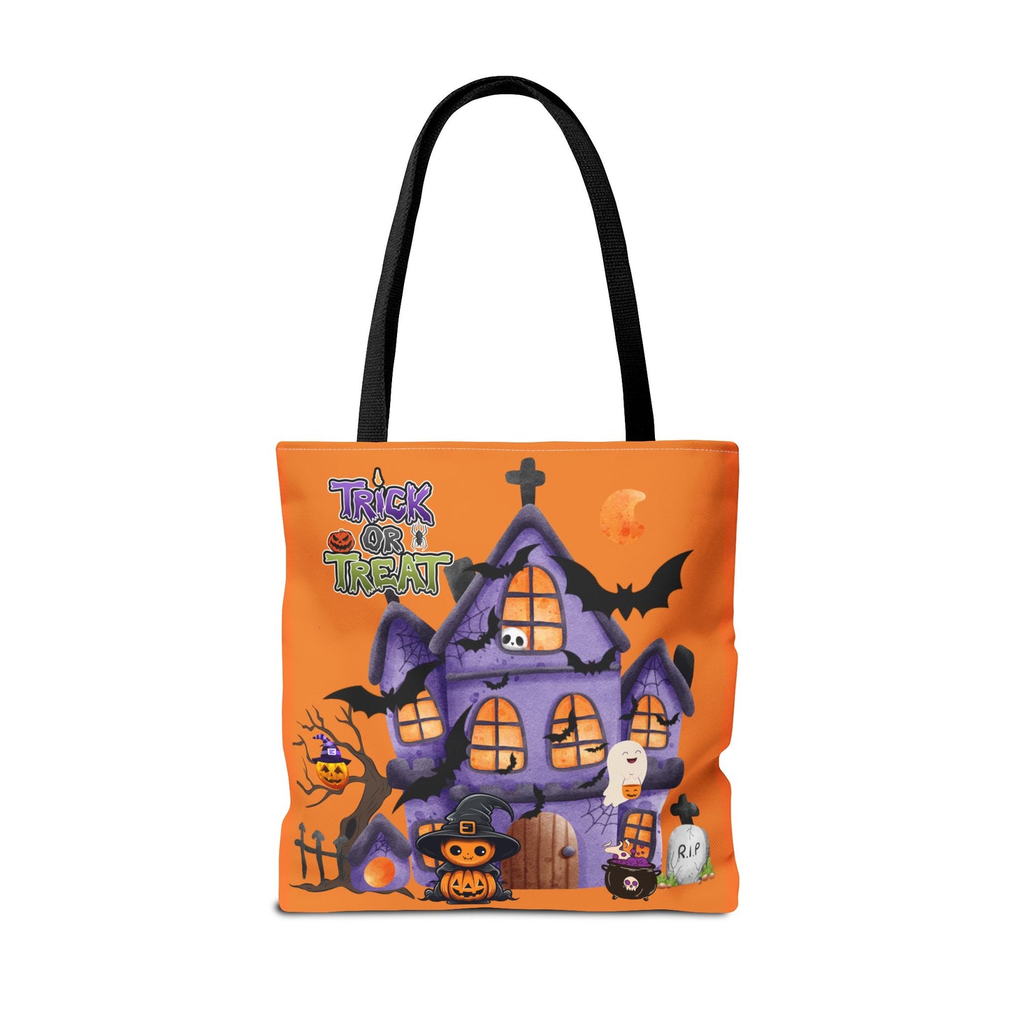 Halloween Tote Bag | Carryall | Grocery Bag | Shopping Bag | Pumpkin | Autumn | Trick or Treat | Candy Bag |